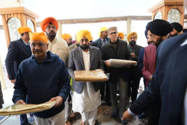 CHANDIGARH: Punjab chief minister Bhagwant Mann, Aam Aadmi Party national convener Arvind Kejriwal and Jammu and Kashmir chief minister Omar Abdullah on Wednesday participated in a ‘nagar kirtan’ (religious procession) in Srinagar as part of the commemorative events to mark 350th martyrdom anniversary of Guru Tegh Bahadur.The procession, which started from Gurdwara Chhevin Patshahi in Srinagar, will reach Punjab’s Sri Anandpur Sahib on November 22 after halting at Jammu on November 19, Pathankot on November 20 and Hoshiarpur on November 21, according to an official statement.The procession consists of a cavalcade of vehicles, including that for public announcement, Palki sahib (palanquin), panj pyaare (five beloved disciples), nagada (war drum), raagi (musician), digital museum, and devotees.Thousands of devotees, imbibing the religious fervour, are participating in the nagar kirtan to mark the sacred occasion.Mann said the occasion was “historic” as they were commemorating the 350th martyrdom anniversary of the ninth Sikh Guru, who made supreme sacrifice for humanity.Stating that the devotees were fortunate to have had the chance to take part in the historic events during their lifetime, Mann and Kejriwal called upon people to follow the path shown by the great Guru Sahib.The Guru Sahib’s universal message of peace, humanity, love and brotherhood continue to be relevant in the contemporary national and international scenarios, the AAP leaders said, exhorting people to imbue the ideology that emerged as a unifying force, binding the entire country in an unbreakable social fabric.They reminded people about the Guru Sahib’s unparalleled contribution to upholding secularism, besides safeguarding human rights and ensuring religious freedom, for which he sacrificed his life.The AAP leaders said the Punjab government was committed to paying a befitting tribute to the great Guru and the state government has made elaborate arrangements for it.Both the leaders said they were greatly moved by the devotion and dedication displayed by the Sikh community in Jammu and Kashmir, and specially thanked Chief Minister Omar Abdullah for making the event a reality.The Punjab government is organising several events across various states to mark the ninth Sikh guru’s martyrdom anniversary.The events began from Gurdwara Sis Ganj Sahib on October 25. A grand ‘kirtan darbar’ was organised at Gurdwara Sri Rakab Ganj Sahib in Delhi.On November 20, three ‘nagar kirtans’ will be organised: from Takht Sri Damdama Sahib at Talwandi Sabo in Bathinda, from Faridkot, and from Gurdaspur. All the four nagar kirtans, including Wednesday’s in Srinagar, will culminate at Sri Anandpur Sahib on November 22.From November 23-25, large-scale events will take place at Sri Anandpur Sahib, the AAP leaders said.End of ArticleFollow Us On Social MediaVideosBangladesh To Seek Interpol’s Help To Extradite Sheikh Hasina From India’Fatwa Issued…’: BJP Jabs ‘Indira Nazi Congress’ For Criticising Tharoor Over Modi Speech PraiseRussia Showcases Missile-Only Pantsir SMD-E Air Defence System At Dubai Airshow 2025’We Hit India…’: Pakistani Leader’s Explosive Admission Unmasks Islamabad’s Terror Links Again’Can’t Rule Out All-Out War’: Pakistan’s Khawaja Asif Rattled Over Army Chief’s Sindoor 2.0 WarningSydney Horror Crash Kills 8-Month Pregnant Indian After Teen BMW Driver Slams Into Family WalkIndia Expands Its Diplomatic Presence In Russia As Jaishankar Highlights Strategic New ConsulatesTaliban Trade Minister Lands in Delhi Amid Major Afghan Shift Toward India After Pakistan ConflictChina’s Propaganda Strike On India Exposed, US Report Details Fake Jet Debris And J-35 Sales TacticsSachin Tendulkar Recalls Receiving Sri Sathya Sai Baba’s Blessings Before 2011 WC123PhotostoriesAre you eating chia seeds the wrong way? Harvard doctor reveals the 3 healthiest ways to consume them3 Ayurveda-approved drinks to reduce fatty liver naturally10 regional egg dishes from different parts of India5 beautiful white animals that look like furry snowballs8 things life teaches us the hard wayFrom Rajkummar Rao-Patralekhaa to Deepika Padukone-Ranveer Singh: Bollywood’s adorable baby girl squadFrom protection to independence: Smriti Irani’s modern parenting mantraSalman Khan to Shanaya Kapoor: 5 viral looks of the day setting today’s style mood8 modern-sounding baby names that begin with letter ‘K’How to make South Indian-style Beetroot Rasam123Hot PicksDelhi AQI TodaySheikh Hasina VerdictBihar Government FormationGold rate todaySilver rate todayPublic Holidays NovemberBank Holidays NovemberTop TrendingBrittany LucicAlex Ovechkin WifePaolo BancheroStephen CurryPatrick BeverleyLeBron JamesStephen A SmithCade CunninghamDraymond GreenSophie Cunningham