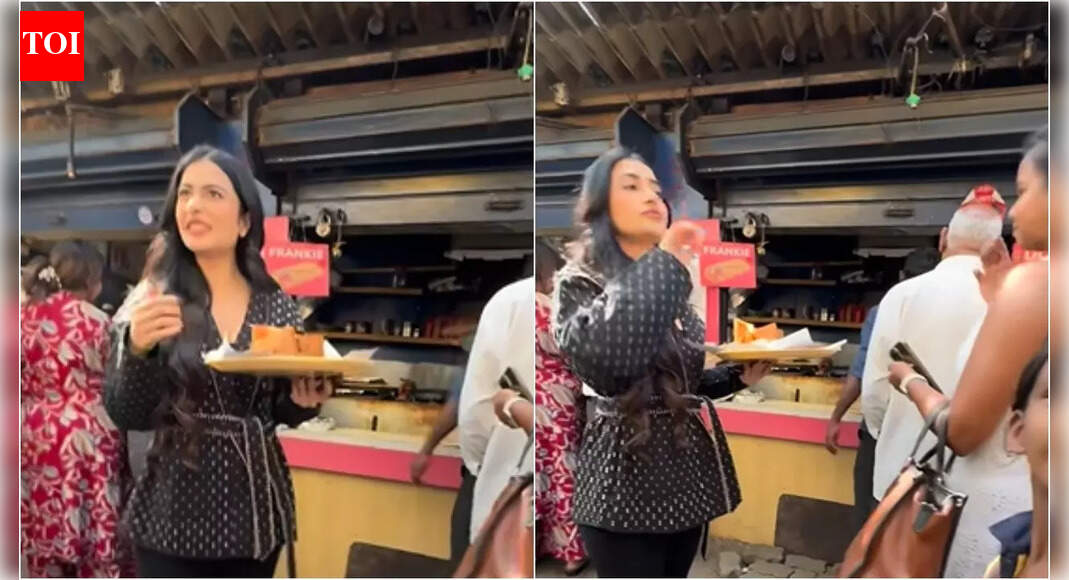 Dhanashree Verma spotted at Dosa stall; asks paparazzi, ‘What do you guys want to eat?’
