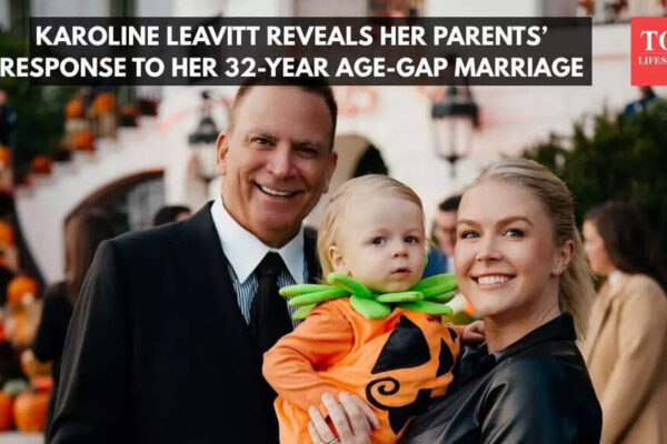 Karoline Leavitt recalls the ‘challenging’ talk with parents about a 32-year age difference with her husband |