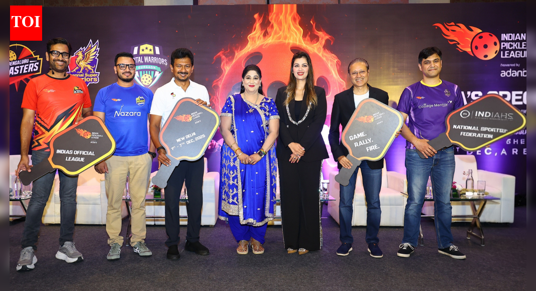 The Indian Pickleball League (IPBL) has unveiled five city franchises for its inaugural season, set to take place in New Delhi from December 1-7, 2025. Launched by The Times Group and sanctioned by the Indian Pickleball Association, the league aims to boost the sport’s popularity with top Indian and international players competing in a city-versus-city format.  The Indian Pickleball League (IPBL) on Tuesday announced five city-based franchises for its inaugural season, scheduled from December 1–7, 2025, at the KD Jadhav Indoor Hall, Indira Gandhi Stadium, New Delhi. The league, launched by The Times Group and sanctioned by the Indian Pickleball Association under the Ministry of Youth Affairs & Sports, made the announcement at an event in Chennai attended by Thiru Udhayanidhi Stalin, Deputy Chief Minister of Tamil Nadu.The first set of teams includes M3M Gurugram, Nazara Mumbai, Bengaluru Blasters, Chennai Super Warriors and Hyderabad Royals. The league said the sixth team will be announced later.IPBL will feature top Indian and international players in a city-versus-city format. Welcoming the teams, Vineet Jain, Managing Director, The Times Group, said, “These teams represent the scale, ambition, and reach that define the Indian Pickleball League. Together, they bring a fresh competitive spirit that will help make pickleball a modern fixture in India’s sporting landscape.”Gurugram enters the league through M3M India. Pankaj Bansal, Director – M3M India, said, “Gurugram loves fast, social, high-energy sport. Being the city’s first major league franchise makes this moment even more special.”Bengaluru Blasters will be led by Vasanth Kalyan. He said, “Bengaluru reflects the pulse of new India, quick, expressive, and competitive. Pickleball feels tailor-made for this city.”Mumbai will be represented by a franchise owned by Absolute Sports, a subsidiary of Nazara Technologies. Nitish Mittersain, CEO, Nazara Technologies, said, “Mumbai thrives on speed, skill, and competition. Pickleball fits right in, and we’re excited to champion the city in a league built for the future.”Accord Group will field the Chennai Super Warriors. Dr Swetha Sundeep said, “Chennai has always backed competitive, high-energy sport. Pickleball adds a new dimension to that spirit, and we’re proud to represent the city in IPBL’s first season.”Hyderabad Royals will be operated by Operam Ventures. Anubhav Tyagi, Managing Director – Operam Ventures, said, “Hyderabad is ready for the next big sport. Pickleball has found early, enthusiastic adoption here, and IPBL gives us a national stage to build on that momentum.”According to the organisers, the inaugural edition aims to expand the sport through city teams, competitive events and digital platforms.End of ArticleFollow Us On Social MediaVideosMarking a Political Milestone, Nitish Kumar Sworn In as Bihar CM for the 10th TimeIndian Navy Sends Strong Signal To Beijing As China Offers Submarines to Pakistan, Assures ReadinessUS Approves Major Arms Deal For India With Javelins And Excalibur To Counter Regional Threats”We Are Done…” Trump Recalls Critical Modi Call That Averted India-Pakistan Nuclear ClashNitish Kumar To Take CM Oath For Record 10th Time At Patna’s Gandhi Maidan, PM Modi To AttendBangladesh To Seek Interpol’s Help To Extradite Sheikh Hasina From India’Fatwa Issued…’: BJP Jabs ‘Indira Nazi Congress’ For Criticising Tharoor Over Modi Speech PraiseRussia Showcases Missile-Only Pantsir SMD-E Air Defence System At Dubai Airshow 2025’We Hit India…’: Pakistani Leader’s Explosive Admission Unmasks Islamabad’s Terror Links Again’Can’t Rule Out All-Out War’: Pakistan’s Khawaja Asif Rattled Over Army Chief’s Sindoor 2.0 Warning123Photostories7 emotional wounds of childhood parents may fail to recognizeBoiled Black Chana Soup with pepper: 5 ways it can upgrade health and nutrition5 things moms should learn from Stranger Things’ Joyce Byers5 things not to tell your teenager when they share about their first love5 things parents do that teenagers hateRevisiting Ranveer Singh’s most iconic street style and standout fashion moments5 things every parent should tell their child when they face body shaming6 Buddhist techniques to stop overthinking10 life lessons from Lord Hanuman every kid should knowVitamin B12: Signs your body is running low (and why most people don’t notice them)123Hot PicksDelhi AQI TodayBihar Minister List 2025Bihar CM Oath CeremonyGold rate todaySilver rate todayPublic Holidays NovemberBank Holidays NovemberTop TrendingTrevon DiggsTom BradyMLB SignsDraymond GreenCanara Bank Manager RobberyFortnite DownTop Stock RecommendationsGold Silver Price PredictionStefon DiggsBaker Mayfield Wife