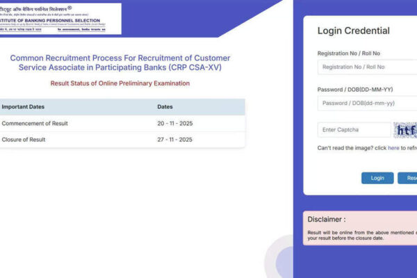 IBPS Clerk prelims result 2025 out at ibps.in, check direct link to download score card
