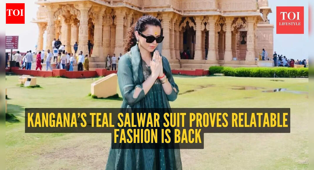 Kangana Ranaut’s Somnath Temple look is the most refreshing celebrity fashion moment of the week
