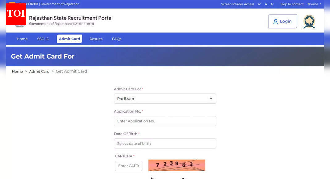 Rajasthan Vahan Chalak Admit Card 2025 released: Direct link to download RSSB Driver Exam hall ticket at rssb.rajasthan.gov.in