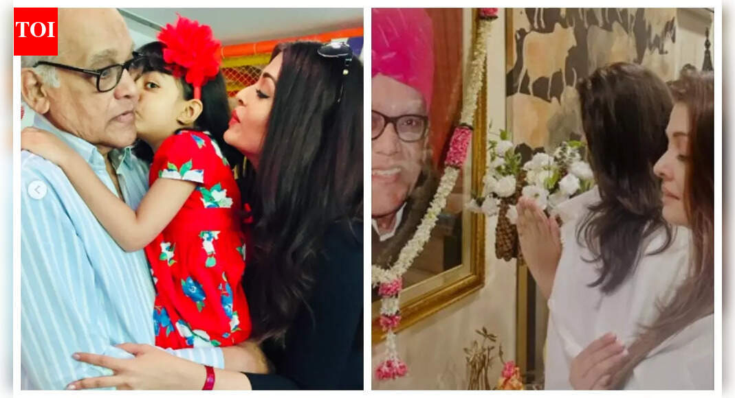 Aishwarya Rai Bachchan marks her father’s birth anniversary with an emotional post; shares ‘Then and Now’ pics of daughter Aaradhya Bachchan