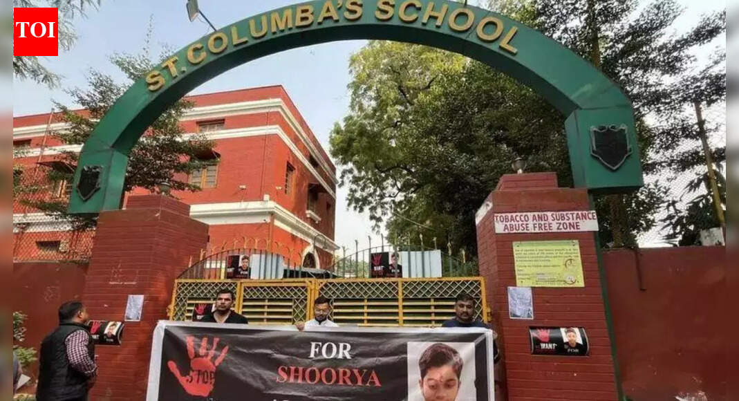 Delhi St Columba’s School suicide case: 4 teachers suspended; parents says fear of losing 20 internal marks kept Shourya in ‘hostile’ environment