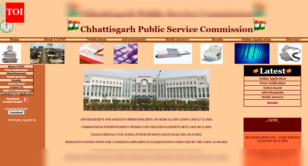 CGPSC SSE 2024 result released at psc.cg.gov.in: Check direct link to download merit list here