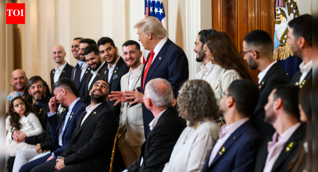 ‘You’re Heroes’: Donald Trump welcomes freed Israeli hostages to White House; calls it an ‘honour’ to meet them