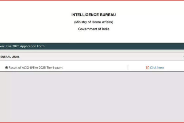 IB ACIO result 2025 out at mha.gov.in: download tier-I merit list, score card, cutoff PDF here