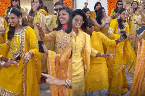 Smriti Mandhana and Palash Muchhal’s haldi ceremony: Indian women’s cricket team dances to dhol beats with bride-to-be