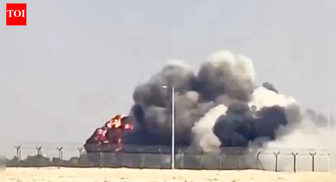 NEW DELHI: “Deeply anguished at the loss of a brave and courageous IAF pilot during an aerial display in Dubai Air Show,” Rajnath Singh wrote.”My heartfelt condolences to the bereaved family. The nation stands firmly with the family in this tragic hour,” he added.Earlier in the day, a Tejas fighter jet, performing at the Dubai Airshow lost altitude rapidly before crashing into the ground, sending billows of smoke skyward.The Indian Air Force confirmed the incident and expressed grief over the loss of life of the pilot. It further stated that a court of inquiry has been ordered to determine the cause of the accident. “IAF deeply regrets the loss of life and stands firmly with the bereaved family in this time of grief,” stated IAF in the official statement.A Tejas fighter jet of the Indian Air Force crashed during an aerobatic performance at the Dubai Air Show on Friday. The HAL-manufactured light combat aircraft went down around 2:10 pm local time after nosediving mid-manoeuvre on the final day of the event at Al Maktoum International Airport.The incident is under further investigation.About the AuthorTOI News DeskThe TOI News Desk comprises a dedicated and tireless team of journalists who operate around the clock to deliver the most current and comprehensive news and updates to the readers of The Times of India worldwide. With an unwavering commitment to excellence in journalism, our team is at the forefront of gathering, verifying, and presenting breaking news, in-depth analysis, and insightful reports on a wide range of topics. The TOI News Desk is your trusted source for staying informed and connected to the ever-evolving global landscape, ensuring that our readers are equipped with the latest developments that matter most.”Read MoreEnd of ArticleFollow Us On Social MediaVideosAmit Shah Says BSF Crushed 118 Pak Posts, He Issues Tough Security Message From Sindoor Van In KutchEx-CIA Reveals Savage Reply To Imran Khan’s PTI After Apology Demand Over His India-Pak War Analysis’All 140 MLAs Are Mine’: DK Shivakumar Amid Karnataka CM Speculation; Siddaramaiah RespondsKabul Turns To India As New Trade Partner Amid Pak Blockades And Push For Fresh Regional CorridorsTejas Crashes In Dubai Air Show Display As Massive Fireball Sparks Panic, Pilot Succumbs To InjuriesDeadly 5.5 Earthquake Rocks Bangladesh, Killing At Least Six, Triggers Widespread Panic Across DhakaIndia Demands End To Veto Manipulation And Calls For Comprehensive Reform Of The UN Security CouncilOperation Sindoor 2.0 Talk Rises As Expert Says India Must Hit Pak But Fix White Collar Terror TooIn Fiery UK Conclave Speech, Suhel Seth Says India Has Evolved Beyond 1947, Now Shapes Global PowerShashi Tharoor Says The UN Cannot Be Abandoned Despite Gaza And Ukraine At Desmond Tutu Lecture123PhotostoriesWhy Sadhguru recommends having Beetroot and Cardamom Soup during winter eveningsHow to make Zero-Oil Soya Biryani at homeFrom FOMO to Slaps: New age Gen Z terms parents should know7 Ocean-inspired baby names that sound calm and sereneBaby girl names inspired by Bible characters perfect for gen alpha babiesWorld Television Day: 10 remarkable facts about theidiotbox5 high-fiber foods to combine with broccoli and easy dishes10 effective ways to keep pollution out of your home!From ‘120 Bahadur’ to ‘The Family Man 3’: Movies and OTT releases to watch this weekendHow Bollywood mothers turned tender love into unshakeable strength on screen123Hot PicksDelhi AQI TodayBihar Minister List 2025Bihar CM Oath CeremonyGold rate todaySilver rate todayPublic Holidays NovemberBank Holidays NovemberTop TrendingBest Rockstar Games to Play for GTA 6Savannah JamesWayne GretzkysTrevon DiggsDelhi School Suicide CaseKolkata EarthquakeCandace OwensGavin BrindleySophie CunninghamMLB Trade Rumors