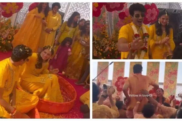 Palash Muchhal–Smriti Mandhana Haldi: Couple begin wedding celebrations with a fun-filled Haldi; videos of Team India girls turning Team Bride go viral