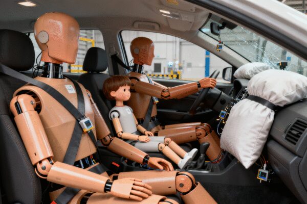 NEW DELHI: For car manufacturers, obtaining a five-star safety rating will become tougher under the next phase of Bharat NCAP, which will be rolled out from October 2027. Under BNCAP 2.0, cars will need to undergo five crash tests, compared with the current three. The new regime will add full frontal and rear crash tests to the existing offset (frontal), side, and side-pole impact tests.Cars will be evaluated on five broad parameters — safe driving, accident avoidance, crash protection, vulnerable road-user protection, and post-crash safety of occupants. This means vehicles equipped with advanced safety features such as autonomous emergency braking (AEB) and electronic stability control (ESC), which help reduce the chances of a crash, will receive higher ratings. The assessment will also factor in features such as drowsiness detection, lane-departure warning, and forward-collision alerts.The road transport ministry published the draft protocol for star ratings — Automotive Industry Standard (AIS) Code 197 — on Thursday and has invited feedback from stakeholders. “This will bring a paradigm shift in car-safety ratings and will be superior to many global standards. The main focus of NCAPs worldwide is to ensure that cars do not become death traps for occupants,” said a private-sector expert involved in preparing the new protocol.The first phase of BNCAP is valid until September 2027.The new assessment protocol will also evaluate female occupant safety, going beyond regulatory requirements, and the safety of belted minor occupants, specifically assessing 6- and 10-year-old children. It proposes the use of advanced crash-test dummies during side-impact and pole-impact tests for better analysis of occupant protection.The proposed standard also includes post-crash safety requirements for both conventional and electric vehicles, which are crucial for safe evacuation of occupants. These include mandatory assessments of energy management for fire and electrical hazards and occupant extrication. Optional assessments will include multi-collision braking (MCB), SOS or e-call systems, and hazard-warning light functions.The test protocol will also assess features aimed at minimising the impact on pedestrians and other vulnerable road users in the event of a crash.End of ArticleFollow Us On Social MediaVideosDefence Experts Break Down Possible Causes Behind Tejas Fighter Jet Crash In DubaiPM Modi Gets Rousing Welcome From Indian Diaspora In Johannesburg Ahead Of G20 Summit | South Africa’‘I Am A Hindu’: Shashi Tharoor Evokes Swami Vivekananda To Tell The World What Hinduism Stands ForAmit Shah Says BSF Crushed 118 Pak Posts, He Issues Tough Security Message From Sindoor Van In KutchEx-CIA Reveals Savage Reply To Imran Khan’s PTI After Apology Demand Over His India-Pak War Analysis’All 140 MLAs Are Mine’: DK Shivakumar Amid Karnataka CM Speculation; Siddaramaiah RespondsKabul Turns To India As New Trade Partner Amid Pak Blockades And Push For Fresh Regional CorridorsTejas Crashes In Dubai Air Show Display As Massive Fireball Sparks Panic, Pilot Succumbs To InjuriesDeadly 5.5 Earthquake Rocks Bangladesh, Killing At Least Six, Triggers Widespread Panic Across DhakaIndia Demands End To Veto Manipulation And Calls For Comprehensive Reform Of The UN Security Council123PhotostoriesVegetarian Thanksgiving: 4 mains that taste better than the Turkey10 dhaba-style Paneer dishes to try at home this weekendRekha to Kriti Sanon: Trending celebrity style highlights of the dayFrom Shah Rukh Khan’s ‘Kabhi Khushi Kabhie Gham’ to Salman Khan’s ‘Maine Pyar Kiya’: A look at classic Bollywood films through the modern lensWhy Sadhguru recommends having Beetroot and Cardamom Soup during winter eveningsHow to make Zero-Oil Soya Biryani at homeFrom FOMO to Slaps: New age Gen Z terms parents should know7 Ocean-inspired baby names that sound calm and sereneBaby girl names inspired by Bible characters perfect for gen alpha babiesWorld Television Day: 10 remarkable facts about theidiotbox123Hot PicksDelhi AQI TodayBihar Minister List 2025Bihar CM Oath CeremonyGold rate todaySilver rate todayPublic Holidays NovemberBank Holidays NovemberTop TrendingBest Rockstar Games to Play for GTA 6Savannah JamesWayne GretzkysTrevon DiggsDelhi School Suicide CaseKolkata EarthquakeCandace OwensGavin BrindleySophie CunninghamMLB Trade Rumors