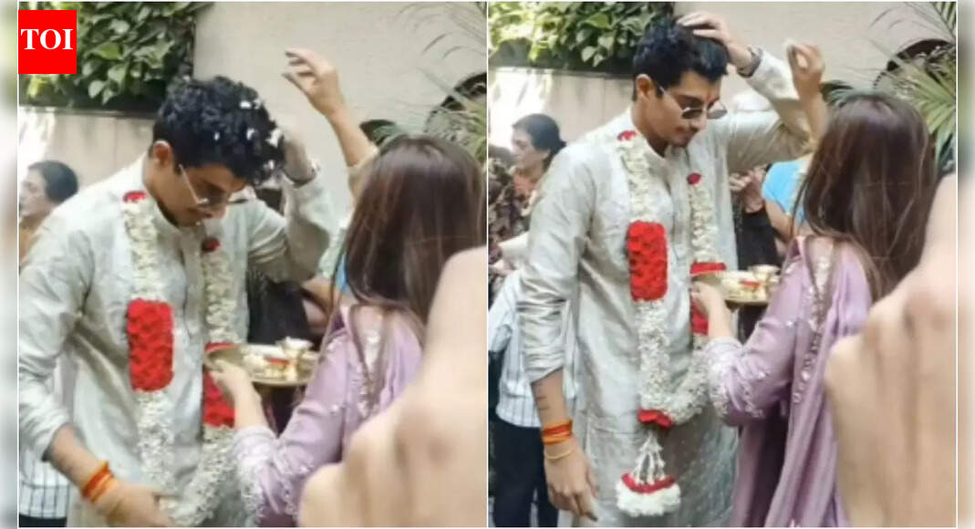 Palash Muchhal receives loving welcome at bride-to-be Smriti Mandhana’s home before November 23 wedding