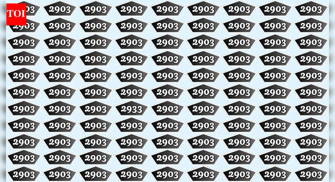 Optical illusion: Spot the number 2933 hidden among 2903 in just 9 seconds |