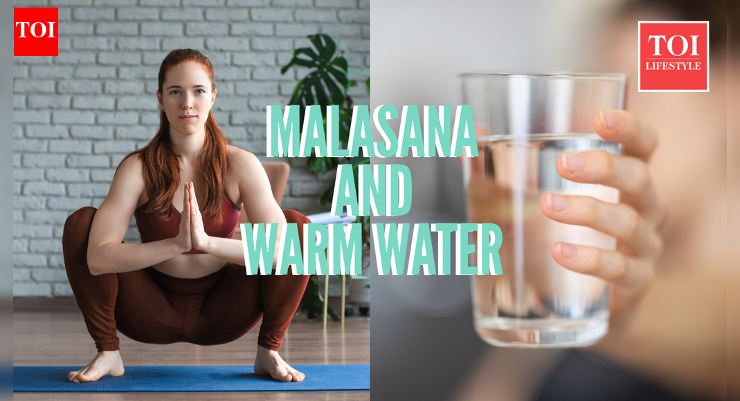 What happens to your body when you practice Malasana with warm water every morning for 7 days