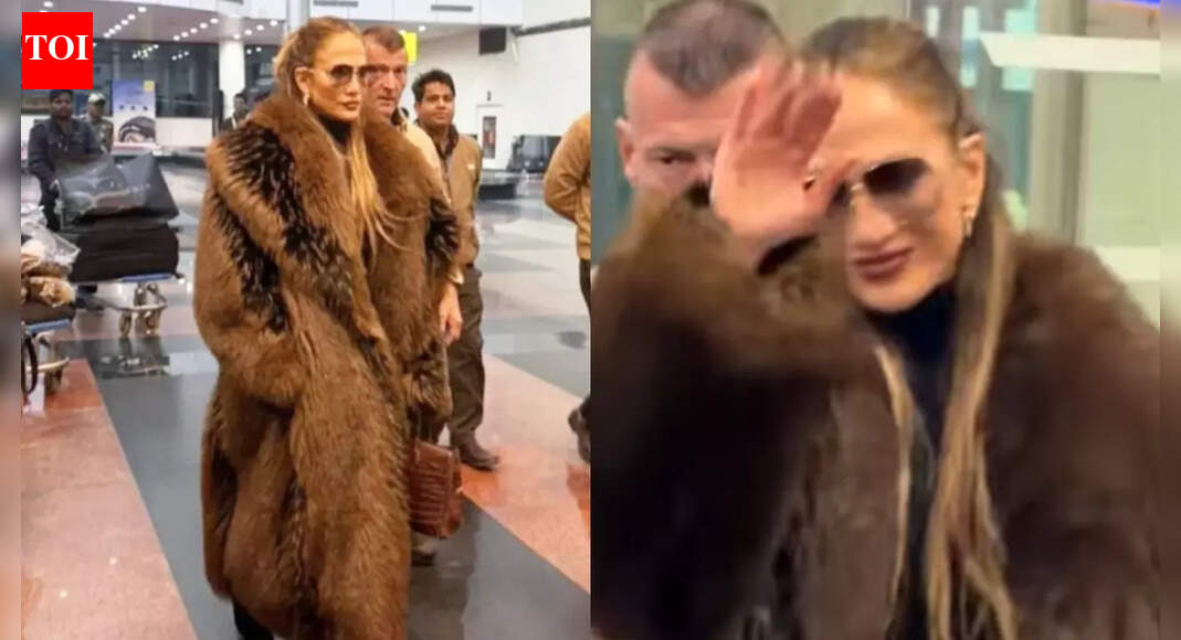 Jennifer Lopez arrives in India for Udaipur wedding, paps say, ‘Welcome to India Rihanna’ as she waves at them and throws flying kisses