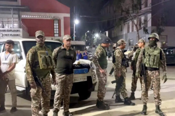 Security forces in Manipur have apprehended four militants from banned groups involved in extortion activities. The arrests, made in Thoubal and Imphal West districts, led to the recovery of weapons, ammunition, and incriminating documents. These operations are part of ongoing efforts amidst the state’s persistent ethnic violence. Representational file photo (PTI) NEW DELHI: Security forces in Manipur, on Saturday, arrested four militants linked to banned groups for allegedly carrying out extortion. In Thoubal district, officers picked up a man from his home in Itham Awang on Friday after weapons were found in his possession. Police said they recovered an SLR rifle with 12 rounds and two wireless sets. A day earlier, three active cadres of the banned People’s Liberation Army were arrested from Keishampat Thouda Bhabok Leikai in Imphal West. The trio was involved in extortion. A pistol, ammunition and documents linked to the outfit were seized from them. Security forces also arrested a member of the proscribed Prepak group from Luwangsangbam in Imphal East on Thursday. He was accused of demanding money from residents in the valley areas. Search operations have been ongoing across the state as Manipur continues to grapple with the ethnic violence that began two years ago. More than 260 people have been killed and thousands displaced since clashes between Meiteis and Kuki-Zo groups broke out in May 2023. The Centre imposed president’s rule in Manipur on 13 February. The state assembly, whose term runs till 2027, is currently under suspended animation.About the AuthorTOI News DeskThe TOI News Desk comprises a dedicated and tireless team of journalists who operate around the clock to deliver the most current and comprehensive news and updates to the readers of The Times of India worldwide. With an unwavering commitment to excellence in journalism, our team is at the forefront of gathering, verifying, and presenting breaking news, in-depth analysis, and insightful reports on a wide range of topics. The TOI News Desk is your trusted source for staying informed and connected to the ever-evolving global landscape, ensuring that our readers are equipped with the latest developments that matter most.”Read MoreEnd of ArticleFollow Us On Social MediaVideosTejas Crash: IAF Pilot Killed In Dubai Crash Identified As Wing Commander Namansh SyalDefence Experts Break Down Possible Causes Behind Tejas Fighter Jet Crash In DubaiPM Modi Gets Rousing Welcome From Indian Diaspora In Johannesburg Ahead Of G20 Summit | South Africa’‘I Am A Hindu’: Shashi Tharoor Evokes Swami Vivekananda To Tell The World What Hinduism Stands ForAmit Shah Says BSF Crushed 118 Pak Posts, He Issues Tough Security Message From Sindoor Van In KutchEx-CIA Reveals Savage Reply To Imran Khan’s PTI After Apology Demand Over His India-Pak War Analysis’All 140 MLAs Are Mine’: DK Shivakumar Amid Karnataka CM Speculation; Siddaramaiah RespondsKabul Turns To India As New Trade Partner Amid Pak Blockades And Push For Fresh Regional CorridorsTejas Crashes In Dubai Air Show Display As Massive Fireball Sparks Panic, Pilot Succumbs To InjuriesDeadly 5.5 Earthquake Rocks Bangladesh, Killing At Least Six, Triggers Widespread Panic Across Dhaka123PhotostoriesWorst MET Gala dresses of all timeKareena Kapoor’s Ladakh-inspired printed silk shirt and dramatic fringe skirt are the fashion plot twist of 202510 Morning habits that boost brain power in children5 surprising vitamin D-rich foods Indians often overlookNot losing weight despite clean eating? Top GI surgeon suggests checking 7 hidden medical cluesWhy do kids need Vitamin B12? Deficiency signs parents must be aware ofKidney disease emerges as the ninth leading cause of death globally: Early signs you should not ignoreShahid Kapoor and Mira Rajput’s parenting style: Love, roots and real-life lessonsIntroducing solids? Experts talk about the best first foods for growth, immunity & brain developmentHow to dress like MAGA women:Decoding Karoline Leavitt and Kristi Noem’s style secrets123Hot PicksDelhi AQI TodayBihar Minister List 2025Bihar CM Oath CeremonyGold rate todaySilver rate todayPublic Holidays NovemberBank Holidays NovemberTop TrendingPortland Trail Blazers vs Golden State WarriorsSavannah JamesMiami Heat vs Chicago BullsSophie CunninghamHow to get Vecna Skin in FortniteAdam FootePM ModiLebron JamesSophie CunninghamMLB Trade Rumors