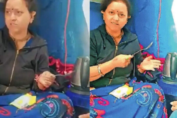 Watch viral video: Passenger cooks noodles in train using electric kettle; Central Railway fumes