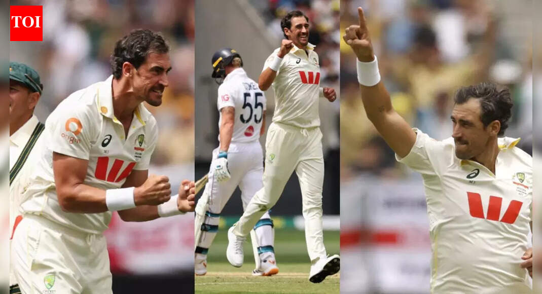 First in 35 years! Mitchell Starc clinches historic ten-wicket haul in first Ashes Test against England – watch