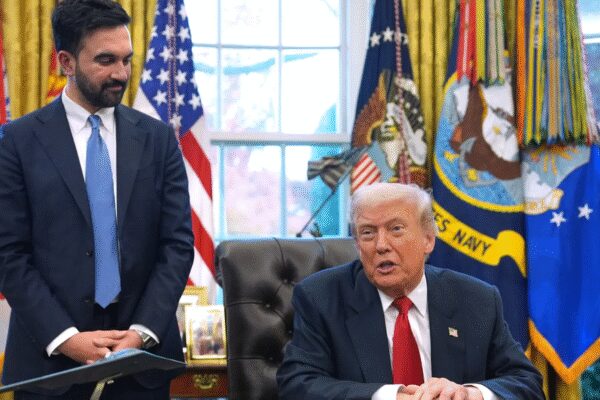 US President Donald Trump again claimed credit for easing India-Pakistan tensions, stating he brokered peace deals and that PM Modi assured him of no war. India, however, consistently dismisses third-party mediation, with the conflict stemming from Operation Sindoor following a deadly attack. Trump’s claims come as he met with New York City Mayor-elect Zohran Mamdani. (Image credits: AP) NEW DELHI: US President Donald Trump on Friday once again claimed credit for helping ease tensions between India and Pakistan, making the assertion more than 60 times to date.The remarks came during a meeting with New York City Mayor-elect Zohran Mamdani at the White House, marking Mamdani’s first formal interaction with the president following his historic election victory.During the Oval Office discussion, Trump referred to the May confrontation between the two nations, saying, “I did eight peace deals of countries, including India and Pakistan,” as quoted by ANI. Earlier in the week, Trump claimed he had threatened both countries with 350 per cent tariffs if hostilities continued.India, however, has consistently dismissed any suggestion of third-party mediation. The conflict began after India launched Operation Sindoor on May 7, targeting terror infrastructure in Pakistan and Pakistan-occupied Kashmir in retaliation for the April 22 Pahalgam attack, which killed 26 civilians. After four days of drone and missile exchanges, both sides reached an understanding on May 10 to end hostilities.Friday’s visit also highlighted Mamdani’s historic election as New York City’s first South Asian and first Muslim mayor. He defeated Republican Curtis Sliwa and former New York Governor Andrew Cuomo, who ran as an independent with a last-minute endorsement from Trump.About the AuthorTOI News DeskThe TOI News Desk comprises a dedicated and tireless team of journalists who operate around the clock to deliver the most current and comprehensive news and updates to the readers of The Times of India worldwide. With an unwavering commitment to excellence in journalism, our team is at the forefront of gathering, verifying, and presenting breaking news, in-depth analysis, and insightful reports on a wide range of topics. The TOI News Desk is your trusted source for staying informed and connected to the ever-evolving global landscape, ensuring that our readers are equipped with the latest developments that matter most.”Read MoreEnd of ArticleFollow Us On Social MediaVideosIndia Urges Stronger Global Action At UN As Navy’s 520 Rescues Spotlight Arabian Sea InstabilityAt Indo-Pacific Forum, Pakistan Claims India Endangering Peace With War Rhetoric, IWT SuspensionBravery In The Sky: The Story Of Namansh Syal, Tejas Pilot Who Died During The Dubai Airshow DisplayAustralian PM Condoles Red Fort Attack, Saudi Bus Tragedy As He Meets PM Modi During G20 SummitTejas Crash: IAF Pilot Killed In Dubai Crash Identified As Wing Commander Namansh SyalDefence Experts Break Down Possible Causes Behind Tejas Fighter Jet Crash In DubaiPM Modi Gets Rousing Welcome From Indian Diaspora In Johannesburg Ahead Of G20 Summit | South Africa’‘I Am A Hindu’: Shashi Tharoor Evokes Swami Vivekananda To Tell The World What Hinduism Stands ForAmit Shah Says BSF Crushed 118 Pak Posts, He Issues Tough Security Message From Sindoor Van In KutchEx-CIA Reveals Savage Reply To Imran Khan’s PTI After Apology Demand Over His India-Pak War Analysis123PhotostoriesVikrant Massey transforms from small-screen charm to big-screen powerhouse with calm conviction and commanding presenceSoup first or noodles? This Japanese film shows the right way to eat ramenBollywood’s most unforgettable love stories, woven with passion and heart, the romances that moved generationsThe MET Gala fashion fails we still haven’t recovered fromKareena Kapoor’s Ladakh-inspired printed silk shirt and dramatic fringe skirt are the fashion plot twist of 202510 Morning habits that boost brain power in children5 surprising vitamin D-rich foods Indians often overlookNot losing weight despite clean eating? Top GI surgeon suggests checking 7 hidden medical cluesWhy do kids need Vitamin B12? Deficiency signs parents must be aware ofKidney disease emerges as the ninth leading cause of death globally: Early signs you should not ignore123Hot PicksDelhi AQI TodayBihar Minister List 2025Bihar CM Oath CeremonyGold rate todaySilver rate todayPublic Holidays NovemberBank Holidays NovemberTop TrendingPortland Trail Blazers vs Golden State WarriorsSavannah JamesMiami Heat vs Chicago BullsSophie CunninghamHow to get Vecna Skin in FortniteAdam FootePM ModiLebron JamesNBA CupCade Cunningham