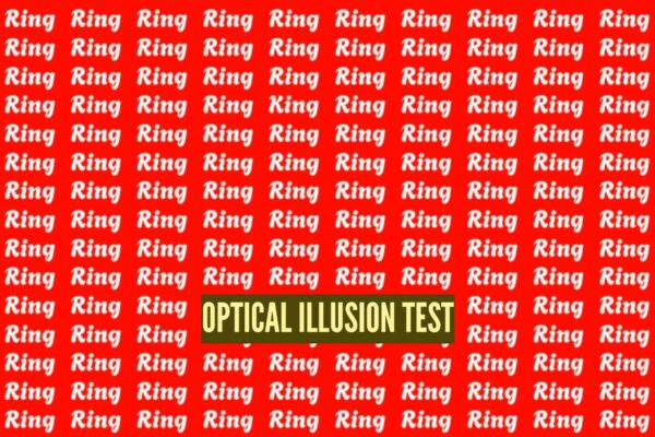 Optical illusion: Can you find the word “king” hidden among hundreds of rings?