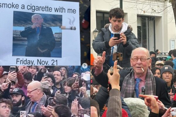 2,500 New Yorkers showed up for an old man’s five-minute cigarette break invitation | World News