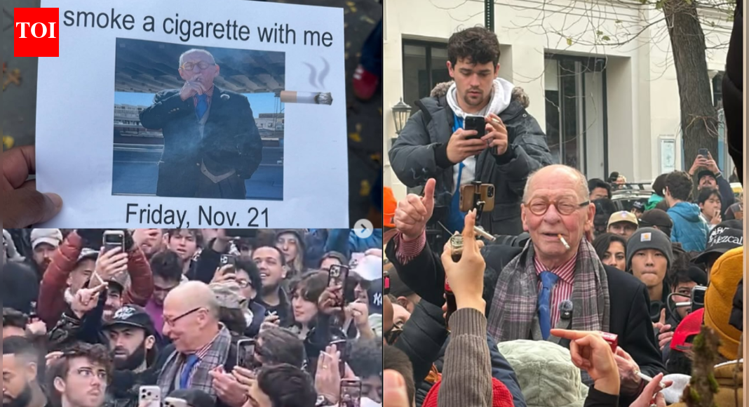 2,500 New Yorkers showed up for an old man’s five-minute cigarette break invitation | World News