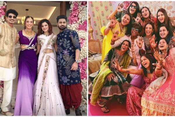 Smriti Mandhana glows at mehendi with Palaash Muchhal; Palak Muchhal, Mithoon and Indian women’s cricket team light up pre-wedding festivities