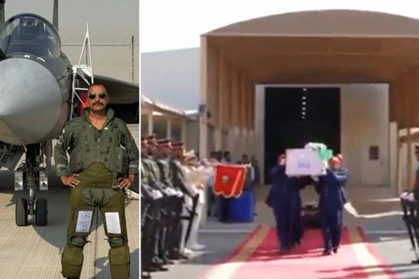 The Indian Air Force mourns Wing Commander Namansh Syal, who tragically died in a Tejas jet crash at the Dubai airshow. A video tribute showcased a solemn send-off, honoring his dedicated service and exceptional skill. This incident marks the second Tejas crash in under two years, raising concerns about the indigenous aircraft’s safety record. The Indian Air Force mourns Wing Commander Namansh Syal, who tragically died in a Tejas jet crash at the Dubai airshow. A video tribute showcased a solemn send-off, honoring his dedicated service and exceptional skill. This incident marks the second Tejas crash in under two years, raising concerns about the indigenous aircraft’s safety record. The Indian Air Force on Saturday paid tribute to Wing Commander Namansh Syal, sharing a video of his send-off ceremony on X and expressing grief over the loss of the air warrior who had made an unwavering contribution to the force. Commander Syal lost his life in the Dubai airshow tragedy on Friday, after the Tejas jet he was piloting crashed during a display.”A dedicated fighter pilot and thorough professional, who served the nation with unwavering commitment, exceptional skill and an unyielding sense of duty,” wrote IAF.showed uniformed personnel paying their respects, while officials laid wreaths beside a tricolour-wrapped casket bearing Wing Commander Syal’s mortal remains.In the tribute note, the air force also highlighted his professional qualities, saying, “His dignified persona earned him immense respect through a life devoted to service, and was visible in the send-off attended by UAE Officials, colleagues, friends, and the officials of the Indian Embassy”Footage from the Dubai Air Show captured the moment the Tejas aircraft suddenly lost altitude during a low-level manoeuvre before crashing at Al Maktoum International Airport. The jet exploded on impact, resulting in a massive fireball.Friday’s accident marked the second crash involving the indigenous Light Combat Aircraft (LCA) Tejas in less than two years. In March 2024, another Tejas went down near a residential area in Jaisalmer after returning from the tri-services exercise Bharat Shakti in the Pokhran desert. That incident was the first recorded crash of the aircraft since its induction into service in 2001.About the AuthorTOI News DeskThe TOI News Desk comprises a dedicated and tireless team of journalists who operate around the clock to deliver the most current and comprehensive news and updates to the readers of The Times of India worldwide. With an unwavering commitment to excellence in journalism, our team is at the forefront of gathering, verifying, and presenting breaking news, in-depth analysis, and insightful reports on a wide range of topics. The TOI News Desk is your trusted source for staying informed and connected to the ever-evolving global landscape, ensuring that our readers are equipped with the latest developments that matter most.”Read MoreEnd of ArticleFollow Us On Social MediaVideosUP Gears Up For Biggest Crackdown Yet As CM Yogi Mandates Detention Hubs For Illegal ImmigrantsModi, Meloni Share Warm Laughter on G20 Sidelines in Johannesburg‘In memory of our brothers’: Russian Pilot’s Heartfelt Note For Indian Tejas Pilot After Dubai Crash’Objective Is To Destroy The Enemy’: Op Sindoor Echoes As Indian Army Vows Stronger Response to PakIndian Army Chief Reveals How A Trusted Orchestra Crushed Nine Targets in Operation Sindoor BlitzManipur Sangai Festival 2025- ThemeAt G20 Summit, PM Modi Proposes Global Knowledge, Skills, Health And Security Initiatives For FutureSangai Festival 2025 Opening CeremonyEx-VP Jagdeep Dhankhar Breaks Silence, Calls Out Narrative Traps With Cryptic Reference To His Past’This Is How Democracy Should Work’: Shashi Tharoor’s Truth Bomb on Cong After Trump-Mamdani Meeting123PhotostoriesFrom Harman Sidhu to Danish Zehen: Indian celebrities who died in tragic road accidents7 high-protein breakfast shakes with 20g per glassMillion-dollar executives: Meet top 5 highest-paid CXOs in India FY259 behaviours that slowly destroy relationships over timeTop 4 home remedies to reduce bloating and boost digestion naturallyKartik Aaryan to Sara Tendulkar: 5 best celebrity looks of the daySilent signs of bullying every parent should pay attention to7 ways to enjoy Papaya for breakfastBigg Boss 19: From Gaurav Khanna, Tanya Mittal to Amaal Mallik: Net worth of Top 9 contestantsStep-by-step guide for growing Kiwi in your balcony garden123Hot PicksDelhi AQI TodayBihar Minister List 2025Bihar CM Oath CeremonyGold rate todaySilver rate todayPublic Holidays NovemberBank Holidays NovemberTop TrendingFantasy Football Injury ReportSavannah JamesBrittany MahomesTaylor SwiftTravis KelceChris Blake GriffithJosh Allen InjuryCharvarius WardFortnite Chapter 7 LeakedCade Cunningham