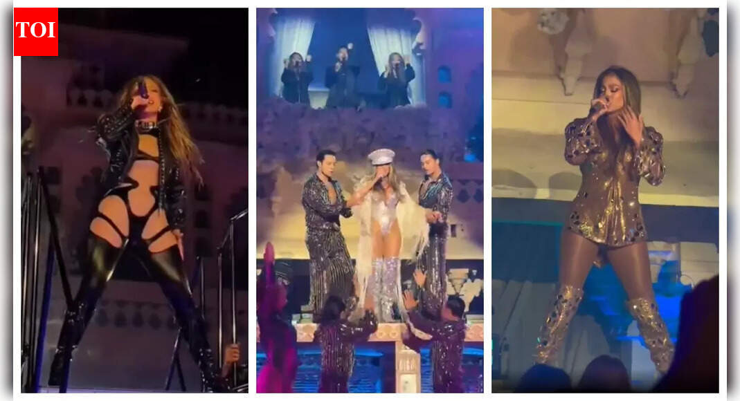Jennifer Lopez sets the stage on FIRE as she performs hit tracks at Indian billionaire’s Udaipur wedding; makes jaws drop with stunning costumes – WATCH