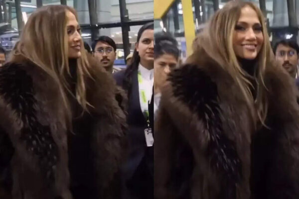 Jennifer Lopez waves goodbye at the airport after performing at a star-studded Udaipur wedding – Watch