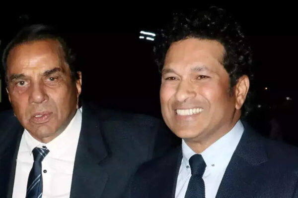 When Dharmendra met ‘mera pyaara beta’ Sachin Tendulkar