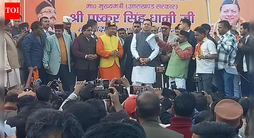 Chief Minister Pushkar Singh Dhami visited the ancient Shiva temple in Lakhamandal today, where local residents and party workers gave him a grand welcome. The Chief Minister performed traditional rituals at the temple and prayed for the peace, prosperity, and well-being of the people of the state.  DEHRADUN: Chief minister Pushkar Singh Dhami on Monday visited the ancient Shiva temple in Lakhamandal, where locals and party workers gave him a grand welcome. The Chief Minister performed traditional rituals at the temple and prayed for the peace, prosperity, and well-being of the state’s people.State minister and program coordinator Geeta Ram Gaud presented a 16-point memorandum to Dhami regarding various local issues of the region. The chief minister assured that all the demands would be examined seriously and appropriate action would be taken.Addressing a massive public gathering, Dhami said that under the leadership of Prime Minister Narendra Modi, the state government is taking “several historic and decisive steps”.He emphasised that the “strictest anti-cheating law” in the country has been implemented in Uttarakhand. The CM added that in the past 4.5 years, “more than 26,000 youth have been selected for government jobs with complete transparency and integrity. “These jobs have been awarded purely on the basis of merit and talent,” he said.He further stated that the government has imposed strict restrictions on activities such as “land jihad, “spitting jihad”, “love jihad”, and forced religious conversions. “The state government is committed to safeguarding the demography and cultural values of Uttarakhand”.The chief minister noted that just as the grand temple of Lord Shri Ram in Ayodhya was established after 500 years, and the Mahakal Corridor in Ujjain was completed, similarly, “extensive efforts are underway in Uttarakhand for cultural rejuvenation”.He informed that a special master plan worth Rs 120 crore is being prepared for the region’s famous Hanol Temple, aimed at the preservation and development of this spiritual and historical site.Chief Minister Dhami said that the affection and warm welcome received from the people of Lakhamandal were “deeply emotional for him.”He expressed heartfelt gratitude to the public and reiterated that the state government is continuously committed to the “all-round development” of Uttarakhand. End of ArticleFollow Us On Social MediaVideosSecond Day of Guru Tegh Bahadur’s 350th Martyrdom Tribute Marked with Devotion in Punjab“Indian market offers smooth trade opportunities,” says ASSOCHAM Secretary‘Why? Why? Why?’ Mamata Slams EC, Flags ‘Unusual & Alarming’ Moves Ahead of Bengal Polls’Doesn’t Deserve LoP Post’: BJP Slams Rahul Gandhi For Missing CJI Surya Kant’s Oath CeremonyAs Pakistan Halts Afghan Transit, Kabul Boosts India Partnership And Fast-Tracks The Chabahar RouteIndia’s Soft Power Rises As Jaishankar Expands Global Gita Mahotsav, Kurukshetra Festival OutreachPunjab: Anandpur Sahib Hosts 3-Day Tribute on Guru Tegh Bahadur’s 350th Martyrdom Year’They Said Arunachal Is China’: Indian Woman Alleges Harassment After Passport Rejection In ShanghaiRajnath Says India Followed Krishna’s Message In Operation Sindoor After Pakistan Misread Decency‘Enemies of the Nation Are Our Enemies’Owaisi Condemns Delhi Blast123PhotostoriesHow 1 cup of this drink before bed can help burn belly fat in 30 days and how one can make it at homeDharmendra’s demise: From Krushna Abhishek, Karan Kundrra to Ankita Lokhande; TV celebs pay an emotional tribute to the legendary actorStruggling with fatty liver? 5 Ayurveda-approved food habits to improve liver healthSpeculation to confirmation: Sonam Kapoor’s second pregnancy becomes a masterclass in maternity fashionDisha Patani to Ananya Panday: The most talked-about fashion moments of the dayPlanning 2026 travels? 10 trending destinations in pictures to inspire youThanksgiving side dishes: 5 easy recipes to try this yearA legend lives on: Nostalgic images of Dharmendra, the ‘He-Man’ of Bollywood10 Indian breakfasts that are high in protein and under 300 calories5 Indian baby name pairs that are perfect for siblings123Hot PicksDelhi AQI TodayNew Labour CodeChennai rainGold rate todaySilver rate todayPublic Holidays NovemberBank Holidays NovemberTop TrendingNew Labour LawsIslam MakhachevCola Social Security PaymentsBrittany MahomesCanada Citizenship ActDelhi ProtestSmriti Mandhana WeddingJack HughesRama Raju MantenaFortnite Chapter 7 Leaked