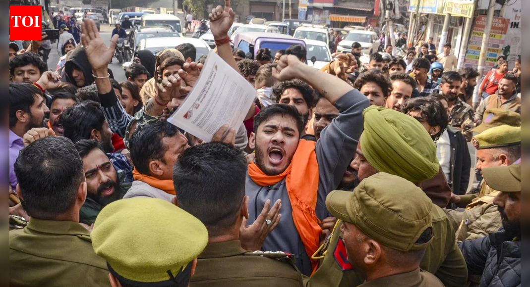 A political storm has erupted over admissions at the new Shri Mata Vaishno Devi Institute of Medical Excellence, with 42 out of 50 students being Muslim. Hindu groups protested, demanding admissions based on faith, while J&K CM Omar Abdullah defended the merit-based selection, emphasizing the nation’s secular constitution and questioning religion-based reservations.  NEW DELHI: Admissions into the newly established Shri Mata Vaishno Devi Institute of Medical Excellence in Jammu and Kashmir has sparked a political row after 42 Muslim students were selected in a batch of 50.The Bharatiya Janata Party, Vishwa Hindu Parishad and Bajrang Dal protested, with the BJP demanding cancellation of admission list and questioning the merit of the students who got admission. Meanwhile, Jammu and Kashmir chief minister Omar Abdullah called dismissed such accusations saying that the admissions were based on merit.What sparked the controversy?The political row erupted after the medical college completed admissions through NEET’s merit list earlier this month. The college admitted students on NEET merit and allocated 85% of its seats to J&K residents. Eight Hindu students from Jammu were selected for the inaugural MBBS batch of 50.Following the completion of admissions, Vishwa Hindu Parishad and Bajrang Dal staged the initial protests, claiming that a college financed by the Mata Vaishno Devi Shrine Board should prioritise Hindu candidates. They further argued that, as the institution is supported by donations from Hindu devotees, it ought to advance Hindu interests.Officials maintained that admissions were merit-based since the institute lacked minority status and therefore could not apply any religion-based reservations.’Seats should be for Mata Vaishno Devi devotees’The Hindu outfit organisations demanded “minority” institution status for the medical college. Meanwhile, BJP demanded that the admissions should be given to those who have faith in “Mata Vaishno Devi”, arguing that “donations to the shrine board come from Hindus, for the welfare of Hindus.” “Donations to the shrine board come from Hindus, for the welfare of Hindus. We are upset with the board and the college because they did not consider this sentiment. We told the LG that only those who have faith in Mata Vaishno Devi should get admission. This year’s admission is not acceptable to people here. The rules should be changed,” said BJP’s Sunil Sharma, who lodged a protest with J&K LG Manoj Sinha.’Our constitution has the word secular’Criticising the outrage over the admissions, J&K CM Omar Abdullah said that the admissions were “merit-based” and those who wanted admissions otherwise should “take permission from the Supreme Court”. He further questioned the BJP’s demands saying that “if you do not want to keep this country secular, remove that word”.“Some people do not seem to like merit-based admissions. If you want admissions without merit, take permission from the Supreme Court because as far as I know, you cannot give admission without merit,” he said.“There is a demand that admissions be given on the basis of religion, by keeping merit aside, which is not permissible according to the Constitution. Will police perform their duty on the basis of religion,” the chief minister asked. “Our constitution has the word ‘secular’. If you do not want to keep this country secular, remove that word,” he added.Regarding Sharma’s assertion that LG promised to review their demands to scrap the admission list and introduce reservations in the future, Abdullah said, “How can anyone assure such a thing? Then why are you separating the Mata Vaishno Devi University and the hospital? Then say that the hospital was set up from the donations received at the shrine, and that Muslims and non-Hindus won’t be allowed to get treatment there.”About the AuthorTOI News DeskThe TOI News Desk comprises a dedicated and tireless team of journalists who operate around the clock to deliver the most current and comprehensive news and updates to the readers of The Times of India worldwide. With an unwavering commitment to excellence in journalism, our team is at the forefront of gathering, verifying, and presenting breaking news, in-depth analysis, and insightful reports on a wide range of topics. The TOI News Desk is your trusted source for staying informed and connected to the ever-evolving global landscape, ensuring that our readers are equipped with the latest developments that matter most.”Read MoreEnd of ArticleFollow Us On Social MediaVideosSpectacular Tribute: 350th Martyrdom Day of Guru Tegh Bahadur Marked with Light-&-Sound ShowSecond Day of Guru Tegh Bahadur’s 350th Martyrdom Tribute Marked with Devotion in Punjab“Indian market offers smooth trade opportunities,” says ASSOCHAM Secretary‘Why? Why? Why?’ Mamata Slams EC, Flags ‘Unusual & Alarming’ Moves Ahead of Bengal Polls’Doesn’t Deserve LoP Post’: BJP Slams Rahul Gandhi For Missing CJI Surya Kant’s Oath CeremonyAs Pakistan Halts Afghan Transit, Kabul Boosts India Partnership And Fast-Tracks The Chabahar RouteIndia’s Soft Power Rises As Jaishankar Expands Global Gita Mahotsav, Kurukshetra Festival OutreachPunjab: Anandpur Sahib Hosts 3-Day Tribute on Guru Tegh Bahadur’s 350th Martyrdom Year’They Said Arunachal Is China’: Indian Woman Alleges Harassment After Passport Rejection In ShanghaiRajnath Says India Followed Krishna’s Message In Operation Sindoor After Pakistan Misread Decency123PhotostoriesEthiopia volcanic ash: How to explain this to your child (in simple way)7 foods that naturally warm the body7 ways to deal with an avoidant partnerDharmendra’s final curtain: A journey through his rarest unseen memoriesFind your life path number and understand what’s coming next in your lifeTop oncologist shares 5 foods that can help starve cancer and lower risk10 phrases to raise an emotionally mature childDouble the stardom: Shah Rukh Khan and Salman Khan’s sharp power-suit moment breaks the internetBollywood star daughters step out of shadow to build real careers beyond famous surnamesBollywood dramas where a vanished kid storms back as an adult and blows open buried family secrets123Hot PicksDelhi AQI TodayNew Labour CodeChennai rainGold rate todaySilver rate todayPublic Holidays NovemberBank Holidays NovemberTop TrendingTatsuya ImaiBlake LivelyJoe Thornton Net WorthStem OPT ExtensionMLB Trade RumorsTravis TurnerBrad MarchandTyson FuryDrake LondonDenver Nuggets vs Memphis Grizzlies
