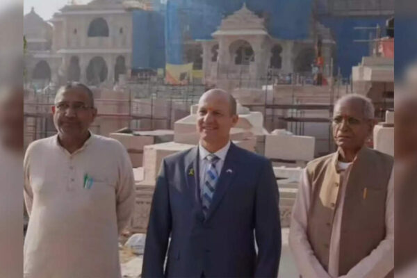 The Ram Mandir in Ayodhya saw its Dharma Dhwaj flag hoisted. Israeli Ambassador Reuven Azar called it a significant civilizational symbol. Prime Minister Narendra Modi participated in the ceremony. The flag represents ancient traditions and Lord Ram’s lineage. This event marks the culmination of a 500-year resolve. India aims for developed nation status by 2047. ‘Congratulations India for restoring important civilizational symbol’: Israeli Ambassador on Ayodhya Dhwajarohan ceremony NEW DELHI: Reuven Azar, Israeli Ambassador to India, extended greetings on the Dhwajarohan ceremony in Ayodhya of the Ram Mandir and called it an important civilizational symbol.He also shared pictures from his visit to the temple during its construction.Decoding Ayodhya’s Dharma Dhwaj And The Deep Meaning Behind Om, Sun And The Sacred Kovidara TreeIn a post on X on Tuesday, he said, “Congratulations India for the Ram Mandir Temple flag hoisting in Ayodhya today and for restoring such an important civilizational symbol. Here are some pictures of my visit while in construction last year.”Prime Minister Narendra Modi and Rashtriya Swayamsevak Sangh (RSS) chief Mohan Bhagwat on Tuesday ceremonially hoisted the saffron flag atop the Ram Janmabhoomi Temple’s 191-foot-high shikhar in Ayodhya, symbolising the completion of the temple’s construction.Uttar Pradesh Chief Minister Yogi Adityanath was also present at the ceremony.The ‘Dharma Dhwaj’ carries three sacred symbols, Om, the Sun and the Kovidara tree, each representing profound spiritual values rooted in the Sanatan tradition.The right-angled triangular flag, measuring 10 feet in height and 20 feet in length.The Kovidar tree is a hybrid of the Mandar and Parijat trees, created by Rishi Kashyap, showcasing ancient plant hybridisation. The Sun represents Lord Ram’s Suryavansh lineage, and Om is the eternal spiritual sound.The flag hoisting has coincided with the Abhijit Muhurat of Lord Ram and Goddess Sita’s Vivah Panchami.Earlier today, PM Modi performed a pooja at Ram Lalla Garbha Grah. He was accompanied by RSS Chief Mohan Bhagwat, Uttar Pradesh Chief Minister Yogi Adityanath and Governor Anandiben Patel, and offered prayers at Mata Annapurna Mandir.He also offered prayers at the Saptmandir at the Ram Janmabhoomi Temple premises, ahead of the flag-hoisting ceremony at the temple.Prime Minister Narendra Modi on Tuesday said that India and the world are “Ram-may”, as he described the installation of the Dharma Dhwaja atop the Ram Temple as a moment that heals “wounds of centuries” and marks the fulfilment of a civilisational resolve kept alive for 500 years.Elaborating on the symbolism of the flag, PM Modi noted that it reflects the rebirth of an ancient civilisation and embodies the ideals of Ram Rajya.Calling the hoisting of Dharma Dhwaja atop the Ram Janmabhoomi Temple in Ayodhya “historic,” Prime Minister Narendra Modi on Tuesday said India must simultaneously draw strength from its heritage and free itself from “the slave mentality” to achieve the goal of becoming a developed nation by 2047.Soon after hoisting the saffron flag atop the Ram Temple in Ayodhya, PM Modi invoked the values associated with Lord Ram to underline the vision of building a “confident” and “future-ready India”.While addressing the gathering at the ‘Dhwajarohan’ ceremony in Ayodhya, PM Modi said, “Ram is not a person, He is a value. If we want to make India developed by 2047, we have to awaken Ram within ourselves. What day can be better than today for this resolution?”He emphasised that “Lord Ram connects through emotion”, reaffirming that devotion and cooperation form the core of Indian society.Reflecting on India’s development journey of the past decade, the Prime Minister said, “In the last 11 years, every section of society, women, Dalits, backward classes, extremely backward classes, tribals, the deprived, farmers, workers, and youth, has been placed at the centre of development.”He said that by 2047, when the nation marks 100 years of Independence, the “goal of building a Viksit Bharat must be fully realised”. He urged citizens to act with vision, keeping future decades and centuries in mind.End of ArticleFollow Us On Social MediaVideosDecoding Ayodhya’s Dharma Dhwaj And The Deep Meaning Behind Om, Sun And The Sacred Kovidara TreePM Modi Declares India’s 500-Year Resolve Fulfilled With Dharma Flag Ceremony At Ayodhya Ram TempleDiplomatic Row Explodes After China Rejects Arunachal Woman’s Passport During Shanghai Transit HaltAsh Cloud From Ethiopia Hits India’s Airspace At High Speed, DGCA Issues Urgent Safety AdvisoryNew Tripura BSF IG Intensifies Border Vigilance Amid Bangladesh InstabilitySpectacular Tribute: 350th Martyrdom Day of Guru Tegh Bahadur Marked with Light-&-Sound ShowSecond Day of Guru Tegh Bahadur’s 350th Martyrdom Tribute Marked with Devotion in Punjab“Indian market offers smooth trade opportunities,” says ASSOCHAM Secretary‘Why? Why? Why?’ Mamata Slams EC, Flags ‘Unusual & Alarming’ Moves Ahead of Bengal Polls’Doesn’t Deserve LoP Post’: BJP Slams Rahul Gandhi For Missing CJI Surya Kant’s Oath Ceremony123Photostories7 Indian animals that are known for their gentle and calm natureNo more weak legs: 7 exercises for stronger calvesUdaipur Turns Into Celebrity Capital as JLo, Bollywood A-listers Attend Mantena WeddingHow You Show Your Anger According To Your Birth DateSecond Steel Bridge Erected in Ahmedabad for Mumbai-Ahmedabad Bullet Train ProjectFrom being independent to living life on her own terms: Neena Gupta’s 5 bold statements on motherhoodPunjabi aa gaye oye! Diljit Dosanjh sets the Emmys 2025 red carpet on fireDelhi on Edge as Ethiopia Volcano Ash Approaches; Visibility, Flights and AQI Maybe in DangerKnow the things you must strictly avoid according to your birth dateAnanya Panday turns heads in one of the season’s most striking saree gown looks123Hot PicksDelhi AQI TodayNew Labour CodeCyclone SenyarGold rate todaySilver rate todayPublic Holidays NovemberBank Holidays NovemberTop TrendingEthiopian Volcanic EruptionVaishno Devi College AdmissionsStephen CurryJoe Thornton Net WorthStem OPT ExtensionMLB Trade RumorsTravis TurnerAsha Jadeja MotwaniTyson FuryTrump Gold Card