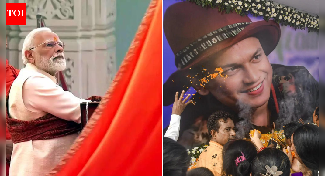 Today’s newswrap highlights fiery political statements, a landmark temple ceremony, and cricket drama. Prime Minister Narendra Modi hoisted the saffron Dharma Dhwaj atop the Ram Temple, declaring that centuries of pain had finally been addressed. Assam CM Himanta Biswa Sarma called singer Zubeen Garg’s death a “plain murder,” hinting at a shocking motive. Bengal CM Mamata Banerjee hit out at the BJP and the ECI for expediting the SIR process ahead of the 2026 polls. Meanwhile, the Supreme Court upheld the dismissal of a Christian soldier for refusing to enter a gurdwara during a regimental activity, terming it “gross indiscipline.” Prime Minister Narendra Modi declared that centuries of pain have finally subsided as he raised a saffron Dharma Dhwaj on the 191-foot shikhar of Ayodhya’s Ram Janmabhoomi Temple.​During the Dharm Dhwaj Arohan Mahotsav at the Ram Temple, Modi addressed devotees, noting that India and the world are immersed in Ram’s essence today. Every Ram bhakt feels profound satisfaction, endless gratitude, and divine bliss. Read the full storyZubeen Garg’s death ‘plain and simple murder’: Assam CM Himanta Biswa Sarma tells assemblyAssam CM Himanta Biswa Sarma called singer Zubeen Garg’s death a “plain and simple murder” in the state Assembly on Tuesday, stating one person killed him while others assisted.​Assam Police added BNS Section 103 within three days, ruling out culpable homicide. The CID SIT has arrested 7 suspects, questioned 252 witnesses, seized 29 items, and plans a December chargesheet before probing negligence furtherRead the full storyWest Bengal CM Mamata Banerjee professed love for Bangladesh due to shared language while slamming the BJP and EC over rushed Special Intensive Revision (SIR) of voter rolls ahead of 2026 polls.​Read the full story’Misfit for Army’: SC flays Christian soldier’s indisciplineThe Supreme Court on Tuesday slammed a Christian Army officer as an “absolute misfit” for gross indiscipline after he refused to enter a gurdwara for regimental religious practices.​The bench of Justices Surya Kant and Joymalya Bagchi upheld his termination, previously affirmed by the Delhi High Court, stressing that personal faith cannot override lawful commands or insult fellow soldiers’ beliefs.Read the full storyProteas prioritised protecting their 0-1 series lead, leaving >3 sessions to claim 10 wickets for a sweep. No Asia Test chase has exceeded 395 (WI vs BAN, 2021); India’s home best is 387 (vs ENG, Chennai 2008)Read the full storyAbout the AuthorTOI News DeskThe TOI News Desk comprises a dedicated and tireless team of journalists who operate around the clock to deliver the most current and comprehensive news and updates to the readers of The Times of India worldwide. With an unwavering commitment to excellence in journalism, our team is at the forefront of gathering, verifying, and presenting breaking news, in-depth analysis, and insightful reports on a wide range of topics. The TOI News Desk is your trusted source for staying informed and connected to the ever-evolving global landscape, ensuring that our readers are equipped with the latest developments that matter most.”Read MoreEnd of ArticleFollow Us On Social MediaVideosMamata Banerjee Warns BJP With Nation-Shaking Threat As SIR Battle Erupts In Bengal Ahead Of PollsAssam CM Calls Zubeen Garg’S Death ‘Plain Murder’, Drops Explosive RevelationDrone Show Pays Homage To Guru Tegh Bahadur In 350th Martyrdom Anniversary Event At Anandpur SahibRed Fort Attack May Derail Benjamin Netanyahu’s India Visit As Israeli Media Flags Safety ConcernsFinland President Warns Global Order Is ‘Unfair’, Urges West To Accept East And India’s Growing Role’Necessary Response At Proper Time’: Taliban Vows Action After 10 Killed In Pak StrikesWhy Delhi Police Added Section 197 To India Gate Protest Case Following Pepper Spray AttackDecoding Ayodhya’s Dharma Dhwaj And The Deep Meaning Behind Om, Sun And The Sacred Kovidara TreePM Modi Declares India’s 500-Year Resolve Fulfilled With Dharma Flag Ceremony At Ayodhya Ram TempleDiplomatic Row Explodes After China Rejects Arunachal Woman’s Passport During Shanghai Transit Halt123PhotostoriesWinter-Friendly Fruits: 8 plants that thrives in cold-weather gardensFrom ‘Dhurandhar’ to ‘Kill Dil’: Moments when Ranveer Singh ruled action on screenLakes, Islands, Gardens: A Visual Journey Through Kolkata’s 480-Acre Eco Tourism Park7 Indian animals that are known for their gentle and calm natureNo more weak legs: 7 exercises for stronger calvesUdaipur Turns Into Celebrity Capital as JLo, Bollywood A-listers Attend Mantena WeddingHow You Show Your Anger According To Your Birth DateSecond Steel Bridge Erected in Ahmedabad for Mumbai-Ahmedabad Bullet Train ProjectFrom being independent to living life on her own terms: Neena Gupta’s 5 bold statements on motherhoodPunjabi aa gaye oye! Diljit Dosanjh sets the Emmys 2025 red carpet on fire123Hot PicksDelhi AQI TodayNew Labour CodeCyclone SenyarGold rate todaySilver rate todayPublic Holidays NovemberBank Holidays NovemberTop TrendingEthiopian Volcanic EruptionVaishno Devi College AdmissionsNHL RumorsJoe Thornton Net WorthStem OPT ExtensionMLB Trade RumorsSmriti Mandhana EducationAsha Jadeja MotwaniTyson FuryTrump Gold Card