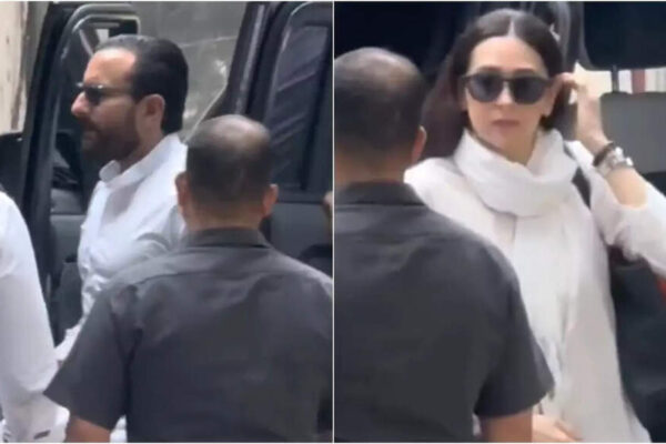 Saif Ali Khan and Karisma Kapoor visit the Deol family to offer their heartfelt condolences after Dharmendra’s demise: WATCH