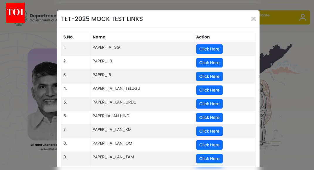 AP TET mock test link activated at tet2dsc.apcfss.in: Check direct link here