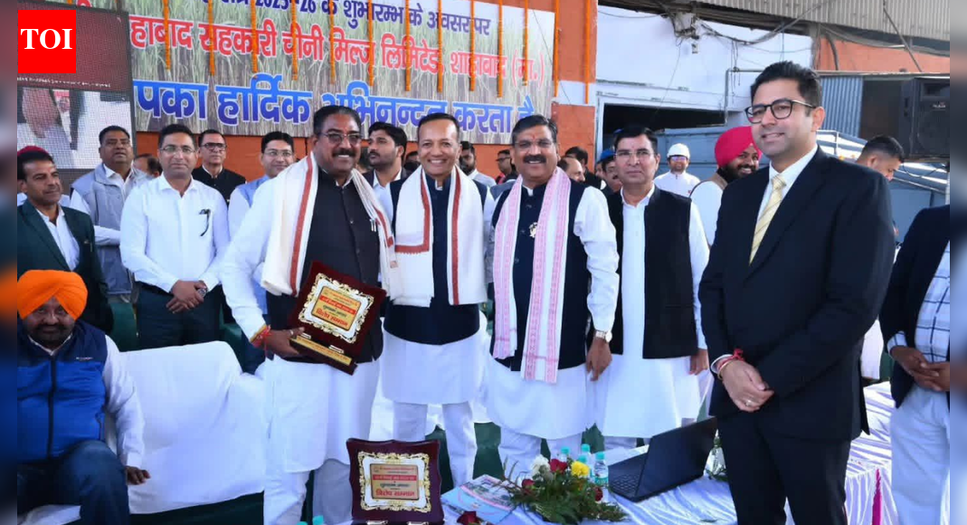 Karnal Cooperative Sugar Mill inauguration SHAHABAD, KURUKSHETRA: India’s cooperation sector is set for major expansion as Union Home and Cooperation Minister Amit Shah has set a national target to establish 150 new sugar mills in line with Prime Minister Narendra Modi’s vision of a Developed India by 2047, said Haryana Cooperation, Jails, Elections, Heritage and Tourism Minister Dr Arvind Sharma. He said that work has already begun to set up a cooperative sugar mill in Naraingarh, marking the state’s contribution to this national initiative.Addressing the inaugural ceremonies of the 50th crushing season of the Karnal Cooperative Sugar Mill and the 42nd crushing season of the Shahabad Cooperative Sugar Mill through online mode, Minister Sharma highlighted that Haryana has taken significant steps to support sugarcane farmers. He said chief minister Nayab Singh Saini has announced the highest sugarcane procurement price in the country—Rs 415 per quintal for early varieties and Rs 408 per quintal for late varieties. Sharma said he would soon meet the chief minister along with public representatives to request special incentive schemes for sugarcane farmers.The events were attended by cabinet minister Krishna Kumar Bedi, MP Naveen Jindal, MLA Ramkaran Kala in Shahabad, and Chief Whip and Indri MLA Ramkumar Kashyap, along with Sugar Federation MD Shakti Singh and farmers in Karnal.Sharma emphasised that the cooperative sector will play a crucial role in fulfilling the nation’s development goals. He noted that the Haryana government has ensured timely payment to farmers and introduced an online token system, which has helped farmers save 10–12 hours in transporting cane to the mills.Thanks to last year’s efforts to reconnect former cane growers with the mills, Karnal Mill is expected to crush 3.9 lakh quintals more cane, while Shahabad Mill will receive an additional 2 lakh quintals this season. Both mills continue to win national awards and are progressing with the collective hard work of farmers and staff.Sharma said he would urge the CM to provide subsidised harvesting machinery to ease farmers’ workload and launch new incentive schemes to encourage continuous cane cultivation. He directed mill managements to prioritise farmers’ welfare, “win their hearts,” and ensure they face no difficulties.Reaffirming the government’s commitment, Dr Sharma said that both the Centre and the Haryana government are dedicated to strengthening farmers’ interests. He conveyed CM Saini’s greetings to the farmers and management teams on the commencement of the crushing season.Senior officials, including Shahabad Mill MD Pradeep Ahlawat and Karnal Mill MD Aditi, were also present on the occasion.About the AuthorJaskaran SinghDaily news reporting from the field of agriculture, farmers, crime, health, environment, education, politics, and feature articles from Ambala (with coverage of Kurukshetra & Yamunanagar).Read MoreEnd of ArticleFollow Us On Social MediaVideosIndia Entering ‘Golden Era’ Of Defence Innovation And Self-Reliance: Rajnath Singh‘Until Brahmin Donates His Daughter’: IAS Officer’S Remark Sparks Row, Issues Clarification’A Nation That Never Bows to Terror, Operation Sindoor Shows New India’s Resolve, Says PM ModiChina Rejects Charge of Harassing Indian Woman in Shanghai, But Insists Claim Over Arunachal PradeshMamata Banerjee Warns BJP With Nation-Shaking Threat As SIR Battle Erupts In Bengal Ahead Of PollsAssam CM Calls Zubeen Garg’S Death ‘Plain Murder’, Drops Explosive RevelationDrone Show Pays Homage To Guru Tegh Bahadur In 350th Martyrdom Anniversary Event At Anandpur SahibRed Fort Attack May Derail Benjamin Netanyahu’s India Visit As Israeli Media Flags Safety ConcernsFinland President Warns Global Order Is ‘Unfair’, Urges West To Accept East And India’s Growing Role’Necessary Response At Proper Time’: Taliban Vows Action After 10 Killed In Pak Strikes123PhotostoriesThe most viral MET Gala moments you almost forgot5 electric blue animals that seem to be painted with ocean water10 phrases your child should avoid saying and what to teach them insteadExclusive – Bigg Boss 19: From opening up about her relationship with Kumar Sanu to calling Malti Chahar a ‘lesbian’; Kunickaa Sadanand breaks silence on her journey5 celebrity looks of the day that are setting major fashion goalsMrs. Gump’s most inspiring life lessons from Forrest Gump that still inspire generations8 modern-sounding baby boy names in Sanskrit and their meaningWinter-Friendly Fruits: 8 plants that thrives in cold-weather gardensFrom ‘Dhurandhar’ to ‘Kill Dil’: Moments when Ranveer Singh ruled action on screenLakes, Islands, Gardens: A Visual Journey Through Kolkata’s 480-Acre Eco Tourism Park123Hot PicksDelhi AQI TodayNew Labour CodeCyclone SenyarGold rate todaySilver rate todayPublic Holidays NovemberBank Holidays NovemberTop TrendingEthiopian Volcanic EruptionVaishno Devi College AdmissionsNHL RumorsJoe Thornton Net WorthStem OPT ExtensionMLB Trade RumorsSmriti Mandhana EducationAsha Jadeja MotwaniTyson FuryTrump Gold Card