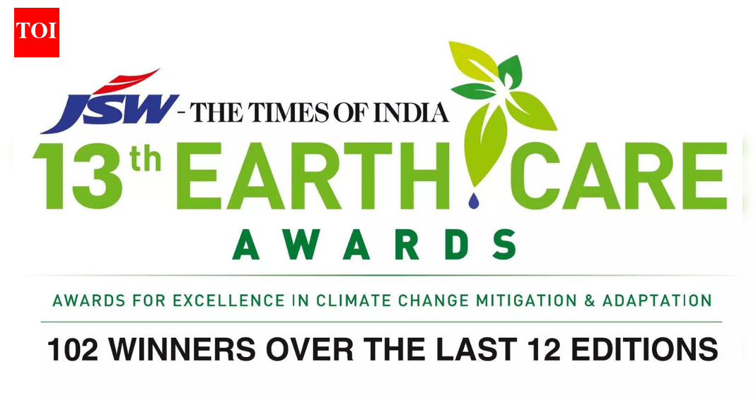 NEW DELHI: With the JSW-TOI Earth Care Awards entering its 13th edition, JSW and The Times of India group have jointly invited applications from all those who have been working in the fields of climate change mitigation and adaptation.Celebrating excellence in climate action through innovation, inclusivity and impact, the JSW-TOI Earth Care Awards have added a new category – Communicators for Climate Action – this year to honour impactful climate storytelling.Underlining the vital role of storytelling in driving collective climate action, the new category recognizes journalists, filmmakers, writers and media professionals who use the power of communication to raise awareness, inspire action, and shape public perception around environmental challenges.Applicants can submit their nominations through www.earthcareawards.com by Nov 30. The applicants will be evaluated with a rigorous three-step evaluation process where a knowledge partner sifts through the applications followed by on-site inspections. The projects will then be presented to the Jury panel, comprising eminent national and international domain experts, for final selection. Think Through Consulting is the knowledge partner of the Awards.This year’s panel includes Ajay Mathur, professor of practice in the School of Public Policy at IIT, Delhi and former director general of the International Solar Alliance (ISA); Arunabha Ghosh, CEO of the Council on Energy, Environment and Water (CEEW); Soumya Swaminathan, chairperson at the M S Swaminathan Research Foundation (MSSRF); Rajat Gupta, senior partner at McKinsey & Company; Shloka Nath, CEO of the India Climate Collaborative; and and Jens Nielsen, CEO of the World Climate Foundation (WCF).The JSW-TOI Earth Care Awards have expanded their scope by introducing fresh categories such as Young Climate Champion, Women Leaders in Climate Action, and Communicators for Climate Action over the past few editions.These additions complement the existing categories that honour Community-Led Climate Action, Institutional Leadership in Urban Climate Action, Emerging Businesses in Climate Action, and Green Business Titan, ensuring a holistic recognition of diverse efforts driving sustainability across India.End of ArticleFollow Us On Social MediaVideosKejriwal, Mann Pay Homage to Ninth Sikh Guru on 350th Martyrdom DayYogi Adityanath Uncovers The Dark Truth Of Mughal’S Tyranny On Shaheedi DiwasIndia Entering ‘Golden Era’ Of Defence Innovation And Self-Reliance: Rajnath Singh‘Until Brahmin Donates His Daughter’: IAS Officer’S Remark Sparks Row, Issues Clarification’A Nation That Never Bows to Terror, Operation Sindoor Shows New India’s Resolve, Says PM ModiChina Rejects Charge of Harassing Indian Woman in Shanghai, But Insists Claim Over Arunachal PradeshMamata Banerjee Warns BJP With Nation-Shaking Threat As SIR Battle Erupts In Bengal Ahead Of PollsAssam CM Calls Zubeen Garg’S Death ‘Plain Murder’, Drops Explosive RevelationDrone Show Pays Homage To Guru Tegh Bahadur In 350th Martyrdom Anniversary Event At Anandpur SahibRed Fort Attack May Derail Benjamin Netanyahu’s India Visit As Israeli Media Flags Safety Concerns123Photostories5 electric blue animals that seem to be painted with ocean water6 factors that are essential to balance blood sugar naturallyThe most viral MET Gala moments you almost forgot10 phrases your child should avoid saying and what to teach them insteadExclusive – Bigg Boss 19: From opening up about her relationship with Kumar Sanu to calling Malti Chahar a ‘lesbian’; Kunickaa Sadanand breaks silence on her journey5 celebrity looks of the day that are setting major fashion goalsMrs. Gump’s most inspiring life lessons from Forrest Gump that still inspire generations8 modern-sounding baby boy names in Sanskrit and their meaningWinter-Friendly Fruits: 8 plants that thrives in cold-weather gardensFrom ‘Dhurandhar’ to ‘Kill Dil’: Moments when Ranveer Singh ruled action on screen123Hot PicksDelhi AQI TodayNew Labour CodeCyclone SenyarGold rate todaySilver rate todayPublic Holidays NovemberBank Holidays NovemberTop TrendingEthiopian Volcanic EruptionVaishno Devi College AdmissionsNHL RumorsJoe Thornton Net WorthStem OPT ExtensionMLB Trade RumorsSmriti Mandhana EducationAsha Jadeja MotwaniTyson FuryTrump Gold Card