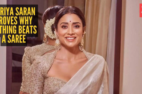Shriya Saran shines in the most dreamy saree of the season |