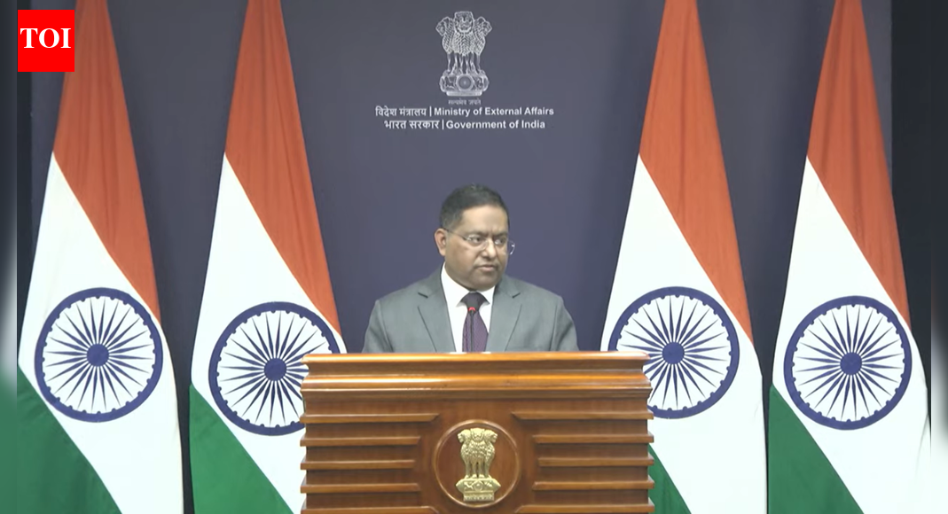 India has strongly rejected Pakistan’s objections to Prime Minister Modi’s participation in the Ram temple ceremony in Ayodhya. The Ministry of External Affairs called Islamabad’s remarks politically motivated and unacceptable, stating Pakistan has no standing on India’s internal affairs and accusing them of habitual interference.  NEW DELHI: India on Wednesday dismissed Pakistan’s comments on Prime Minister Narendra Modi’s participation at the Ram temple ceremony in Ayodhya, with “the contempt they deserve”.The sharp response came a day after Pakistan’s foreign office issued a statement objecting to the flag-hosting ceremony at the Ram temple on Tuesday. The statement alleged a growing threat to religious minorities in India and claimed Muslim heritage sites were at risk from Hindu extremists.’Islamophobia’: Pak Meltdown Over Ayodhya Event Despite Its Own Poor Record of Minority PersecutionMinitry of external affairs termed the remarks politically motivated and unacceptable, holding that Pakistan has no locus standi on India’s internal matters. The MEA said Pakistan’s statements reflect a habitual pattern of interference and are aimed at provoking communal narratives.More details awaited.About the AuthorTOI News DeskThe TOI News Desk comprises a dedicated and tireless team of journalists who operate around the clock to deliver the most current and comprehensive news and updates to the readers of The Times of India worldwide. With an unwavering commitment to excellence in journalism, our team is at the forefront of gathering, verifying, and presenting breaking news, in-depth analysis, and insightful reports on a wide range of topics. The TOI News Desk is your trusted source for staying informed and connected to the ever-evolving global landscape, ensuring that our readers are equipped with the latest developments that matter most.”Read MoreEnd of ArticleFollow Us On Social MediaVideosFormer CJI B.R. Gavai Clarifies He Never Faced Political Or Executive Pressure During His Tenure“India Matters To Safran,” Ceo Oliver Andriès Highlights Partnership At New Mro Facility LaunchKorean Lawmaker Highlights Ancient Ties, Calling Ayodhya A Symbolic Bridge Between Two NationsSC Upholds Removal Of Army Lieutenant Who Declined Gurdwara Entry And Labels It Act Of Religious EgoH-1B Controversy Erupts After US Economist Alleges Industrial-Scale Fraud Targeting Indian VisasPM Modi Pens Powerful Letter On Duties And Democracy, Reflects On His Constitutional JourneyPM Modi Opens India’s First Global Engine MRO Facility As Safran Launches Advanced LEAP Centre’Islamophobia’: Pak Meltdown Over Ayodhya Event Despite Its Own Poor Record of Minority PersecutionUntold Bravery in Operation Sindoor: CISF Reveals It Foiled Pakistan Attack on Uri Hydro Power PlantExperts Analyse India-China Diplomatic Row After Shanghai Airport Incident123Photostories10 most colourful freshwater fish that make your aquarium look like a paintingYour soul temple: 6 powerful temples to visit in India based on personality typesHow to talk about money with your partner: 5 easy ways to approach finances in a relationshipHarvard doctor-approved 3 herbal teas to prevent bloatingHow to grow lemons in a pot on a balcony garden8 protein-rich Egg and Paneer dishes for breakfastKangana Ranaut to Sonam Kapoor: 5 Bollywood-inspired choga looks that are perfect for weddingsThe sour truth: How ‘healthy’ foods secretly wearing down your teeth enamelInside Tamil Nadu’s Tiruvallur Road Safety and Science Park—A Hub for Learning and Traffic Awareness10 fruits kids can eat during winters without getting sick123Hot PicksDelhi AQI TodayNew Labour CodeCyclone SenyarGold rate todaySilver rate todayPublic Holidays NovemberBank Holidays NovemberTop TrendingJill Roord and Pien SandersAyesha CurryVirat Kohli BrotherKarnataka Road CrashStefon DiggsMLB Trade RumorsRiley GainesJordon HudsonShophie CunninghamJaiquawn Jay