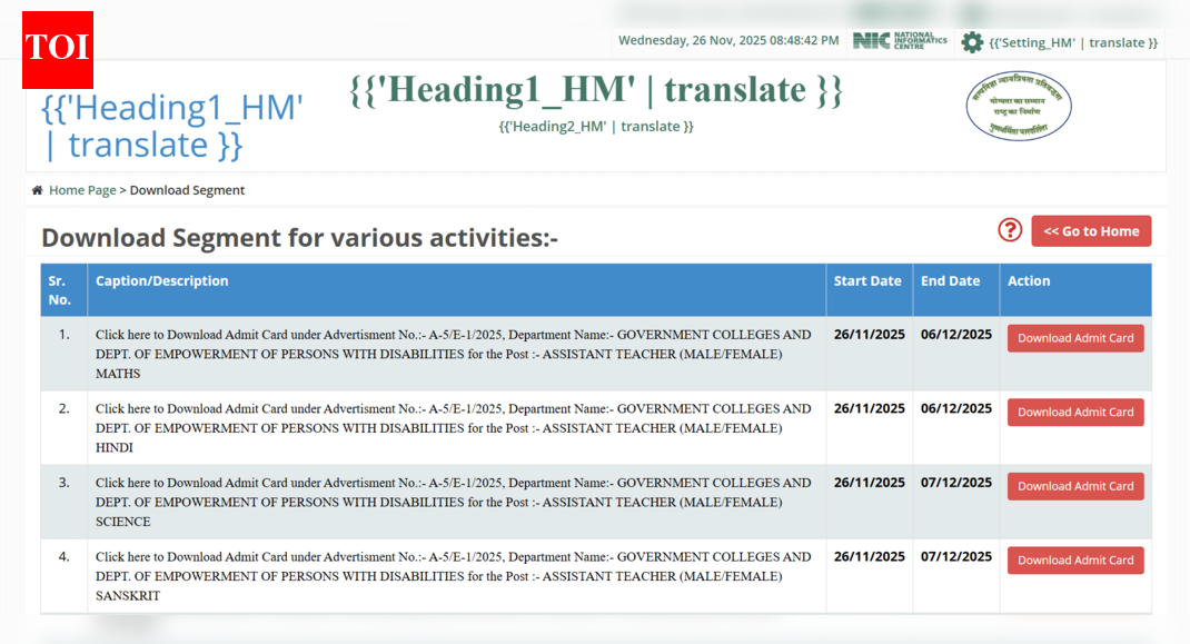 UPPSC LT Grade admit card released for Assistant Professors: Direct link to download hall tickets here