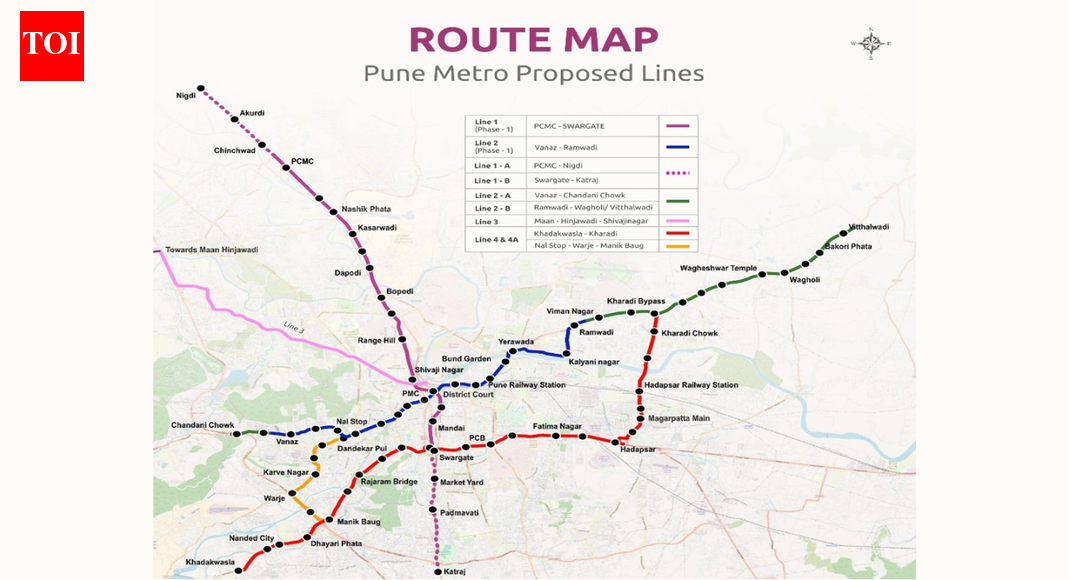 Pune Metro expansion: Cabinet okays Phase-2 expansion as Line 4 and 4A approved; 31.6-km corridors to boost citywide connectivity