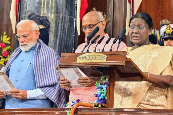 Calls For A Change Of Mindset President Murmu, V P Radhakrishnan and PM Modi read the Preamble during Constitution Day celebrations at Samvidhan Sadan Wednesday NEW DELHi: President Droupadi Murmu on Wednesday said women representation in judiciary, legislature and executive continues to be low despite Parliament amending the Constitution to enact Women’s Reservation Act in 2023 to reserve one-third of seats for women in Lok Sabha and state assemblies.”Nari Shakti Vandan Adhiniyam is a historic step towards empowering women and a homage to all women who took part in the Constituent Assembly to frame the Constitution. But we continue to lag in giving women adequate representation in judiciary, legislature and executive,” Murmu said at the Constitution Day celebrations organised by Supreme Court, which has only one woman among 33 judges.Speaking in the presence of CJI Surya Kant and law minister Arjun Ram Meghwal, the President said taking steps to give adequate representation to women in all three wings of governance will require a change of mindset. It was SCBA president Vikas Singh who mentioned extremely low representation of women in judiciary – 13% in HCs and 35% in trial courts.She said annual commemoration of the Constitution’s adoption on Nov 26, 1949, is often marked by speeches made by dignitaries. “Have we ever looked back and assessed in the last 75 years how much we have progressed in achieving the constitutional goals of justice, equality, liberty and fraternity for every citizen? If not, can we do it in the next 24 years when we will be celebrating the centenary of the adoption of the Constitution? That is the question, not only for the judiciary, legislature or executive, but for everyone.”Addressing another Constitution Day event in Central Hall of old Parliament building or Samvidhan Sadan, Murmu described the Constitution as the bedrock of “our national pride and national identity”, and as a guiding text for taking India forward with a “nationalist mindset by abandoning the colonial mindset”.In front of an audience that included Vice-President C P Radhakrishnan, PM Narendra Modi, Lok Sabha Speaker Om Birla, opposition leaders of Rajya Sabha and Lok Sabha, Mallikarjun Kharge and Rahul Gandhi, respectively, and members of both Houses of Parliament, Murmu cited implementation of legislations related to the criminal justice system as an example of the effort to shun the colonial mindset. Murmu also said that by repealing the provisions of Article 370, an obstacle that had been hindering the country’s inclusive political integration was removed.At the function in SC, Murmu praised CJI’s renewed focus on mediation and termed it a big step to reduce litigation. CJI Kant said when it comes to justice delivery system, there is still a disquieting gap between constitutional vision and the experience of many, especially the marginalised section of population for whom the access to justice remains elusive because of exorbitant cost of litigation, language of courts, distance and delay. Promising to improve the justice delivery system on all these fronts, the CJI said, “The time is also ripe for us to reinforce predictability in our judicial approach.”End of ArticleFollow Us On Social MediaVideos“Being Examined”: MEA On Dhaka’S Request To Extradite Sheikh Hasina”There Was No Fear on His Face”: Survivor Recounts Trauma of Mumbai 26/11 AttacksPakistan On Edge As Imran Khan’s Sisters Assaulted At Jail And Social Media Fuels Death Speculation’Spur Of The Moment’: Former CJI Gavai Reacts To Shoe-Attack Attempt, Reveals Why He Took No Action’No Amount of Denial’ Will Change Arunachal’s Status: India’s BOLD Response To China Over Border Row’No Moral Standing’: India Slams Pakistan’s Rant On Ayodhya Event, Calls Out Bigotry And RepressionKhawaja Asif Admits Pakistan Can’t Trust Taliban As Deadly Border Strikes Trigger New FlashpointFormer CJI B.R. Gavai Clarifies He Never Faced Political Or Executive Pressure During His Tenure“India Matters To Safran,” Ceo Oliver Andriès Highlights Partnership At New Mro Facility LaunchKorean Lawmaker Highlights Ancient Ties, Calling Ayodhya A Symbolic Bridge Between Two Nations123PhotostoriesDipika Kakar gets emotional after visiting Ajmer Sharif Dargah with Shoaib Ibrahim and son; says ‘Jab Ruhaan NICU mein tha tab maine mannat maangi thi’Harvard trained Gastroenterologist lists 6 best seeds for different health problemsThanksgiving 2025: 10 décor ideas you won’t cost you anything5 kings with the longest reigns in history, and how they are shining examples of a lasting legacyThis drink can help burn cholesterol naturally and effectively; recipe inside‘Mass Jathara’ to ‘The Pet Detective’: South movies to stream on OTT this weekend5 Ayurvedic mistakes to avoid and 8 comforting vegetarian soups for winterShraddha Kapoor to Fatima Sana Sheikh: 5 viral celeb looks of the day you need to seeMarried to THIS Bollywood actress and running a Rs 60,000-crore empire, the net worth of this Harvard-trained business tycoon will leave you stunned‘GST’ to ‘Revolver Rita’: South Indian movies to watch in theatres this weekend123Hot PicksDelhi AQI TodayNew Labour CodeCyclone SenyarGold rate todaySilver rate todayPublic Holidays NovemberBank Holidays NovemberTop TrendingGianis AntetokounmpoAyesha CurryJosh Jacobs InjuryOmarion Hampton InjuryStefon DiggsNHL Trade RumorsCharlie McAvoyIShowSpeedShophie CunninghamJaiquawn Jay