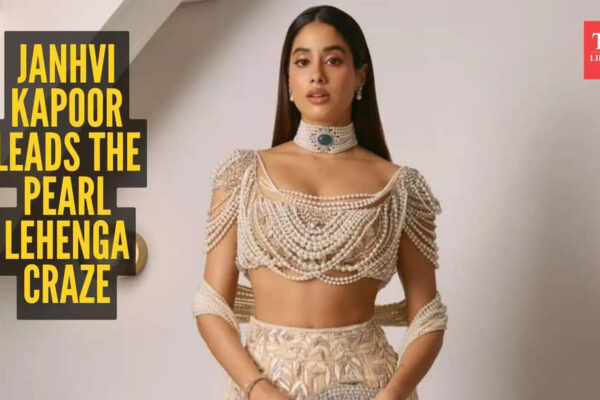 Janhvi Kapoor’s latest look is proof pearl lehengas are the hottest trend