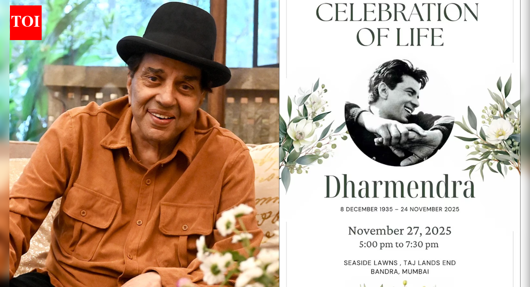 Dharmendra Prayer Meet Live Updates: Sonu Nigam to perform late actor’s iconic songs; Deol family to celebrate his life and legacy