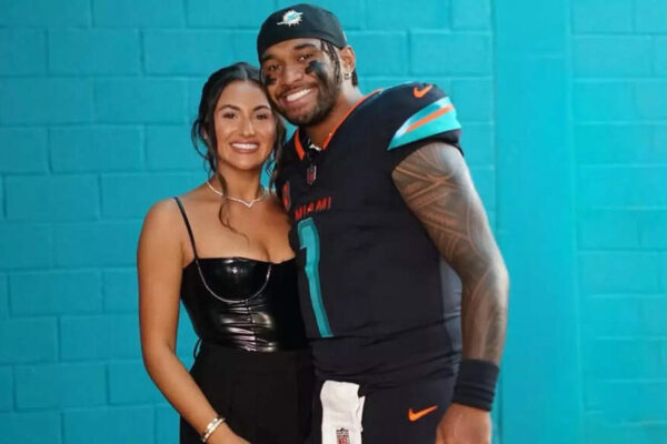 Tua Tagovailoa performs Ed Sheeran’s Thinking Out Loud, brings Thanksgiving cheer to children at Florida hospital with wife Annah