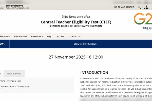 CTET February 2026 registration begins at ctet.nic.in: Direct link to apply here; check important details