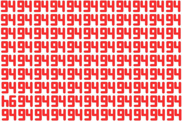 Optical illusion: Only those with the sharpest vision can spot the inverted ‘94’ in just 6 seconds